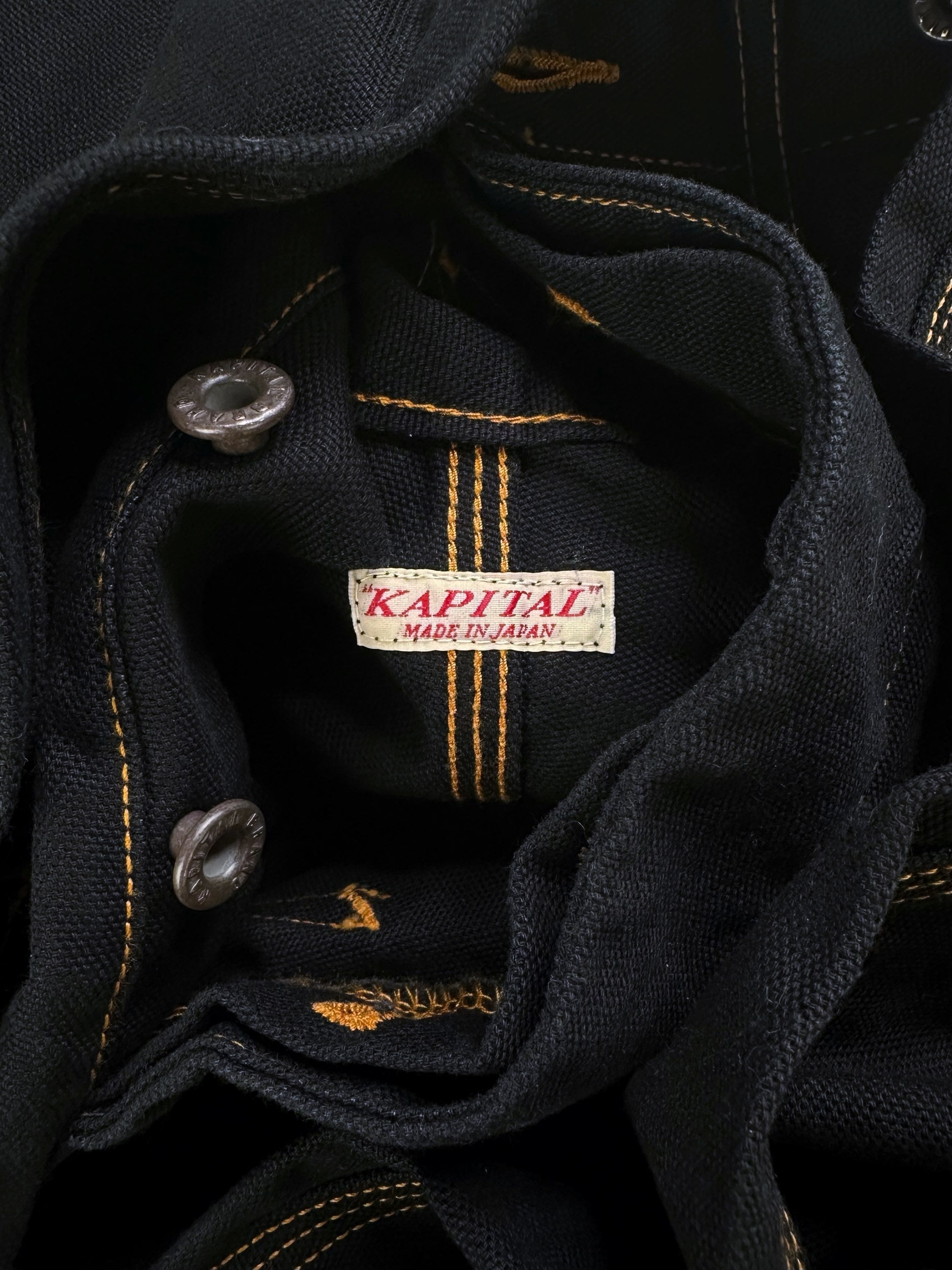 AW24 Kapital ‘Lumbar’ Contrast Stitch Carpenter Pants