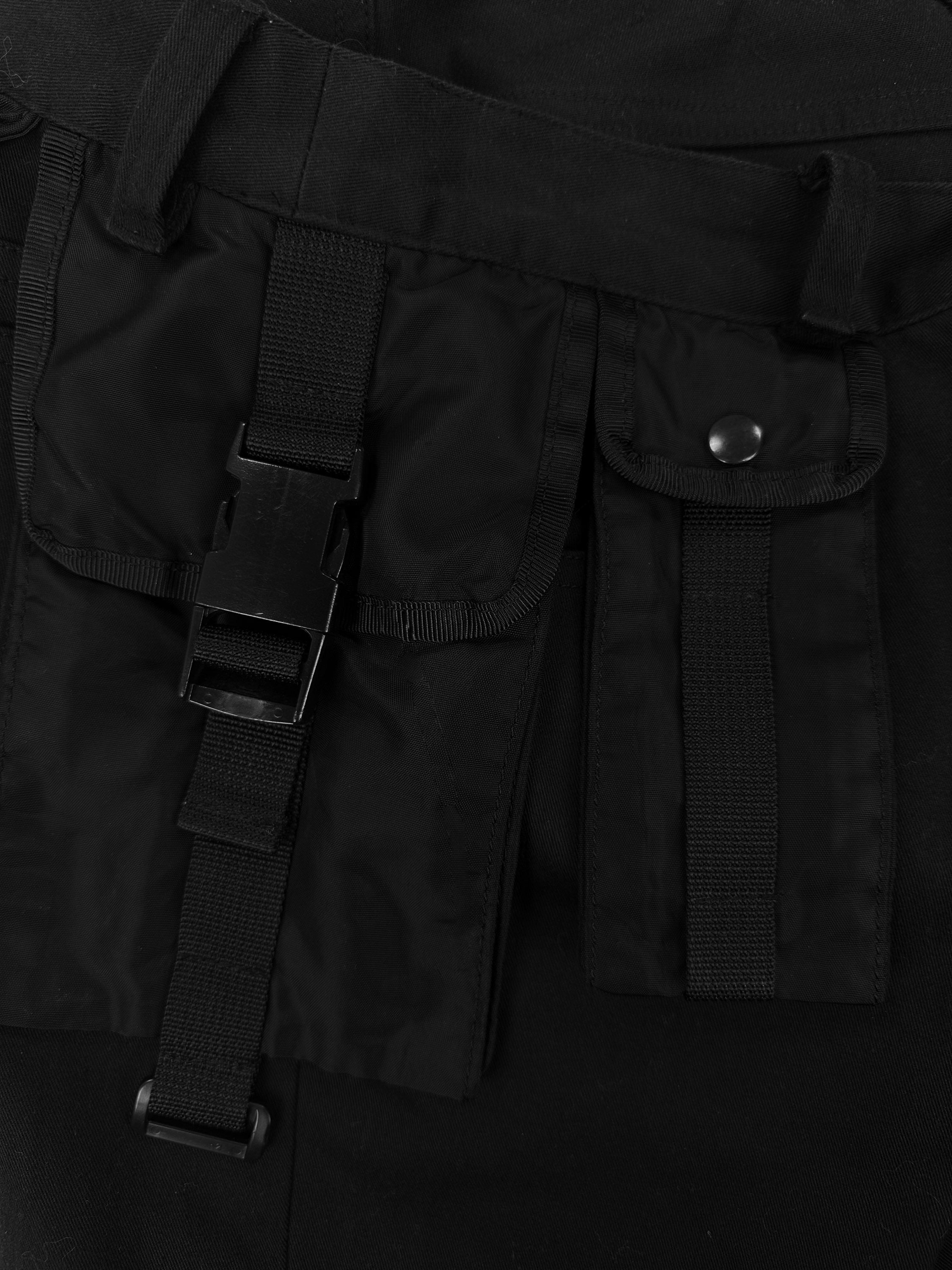 00s Undercover ‘Cargo Waist’ Black Multi Pocket Pants