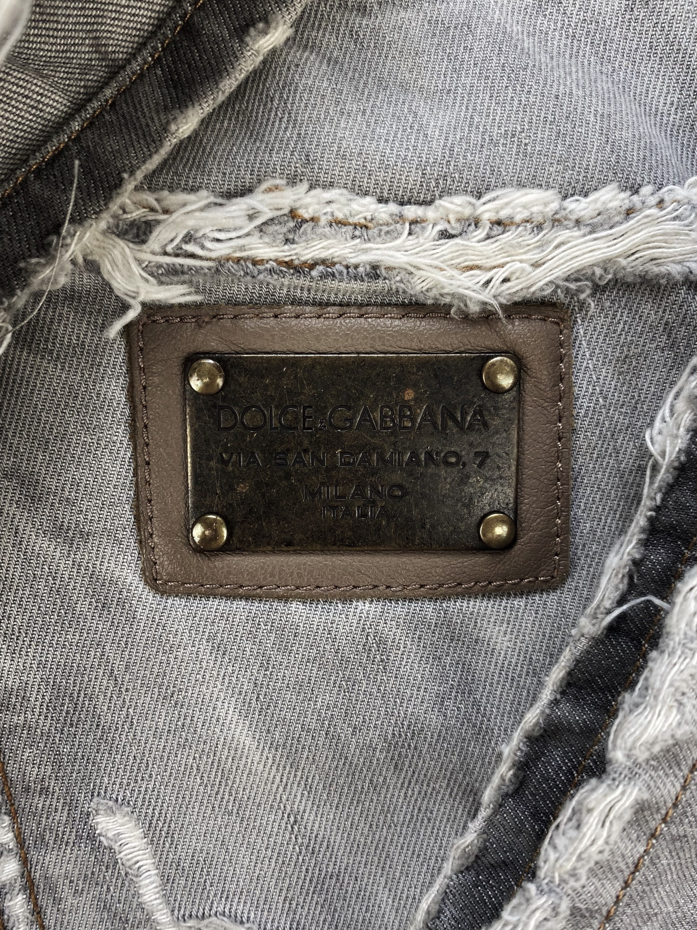 00s Dolce &amp; Gabbana Stone Wash Distressed Denim Jeans
