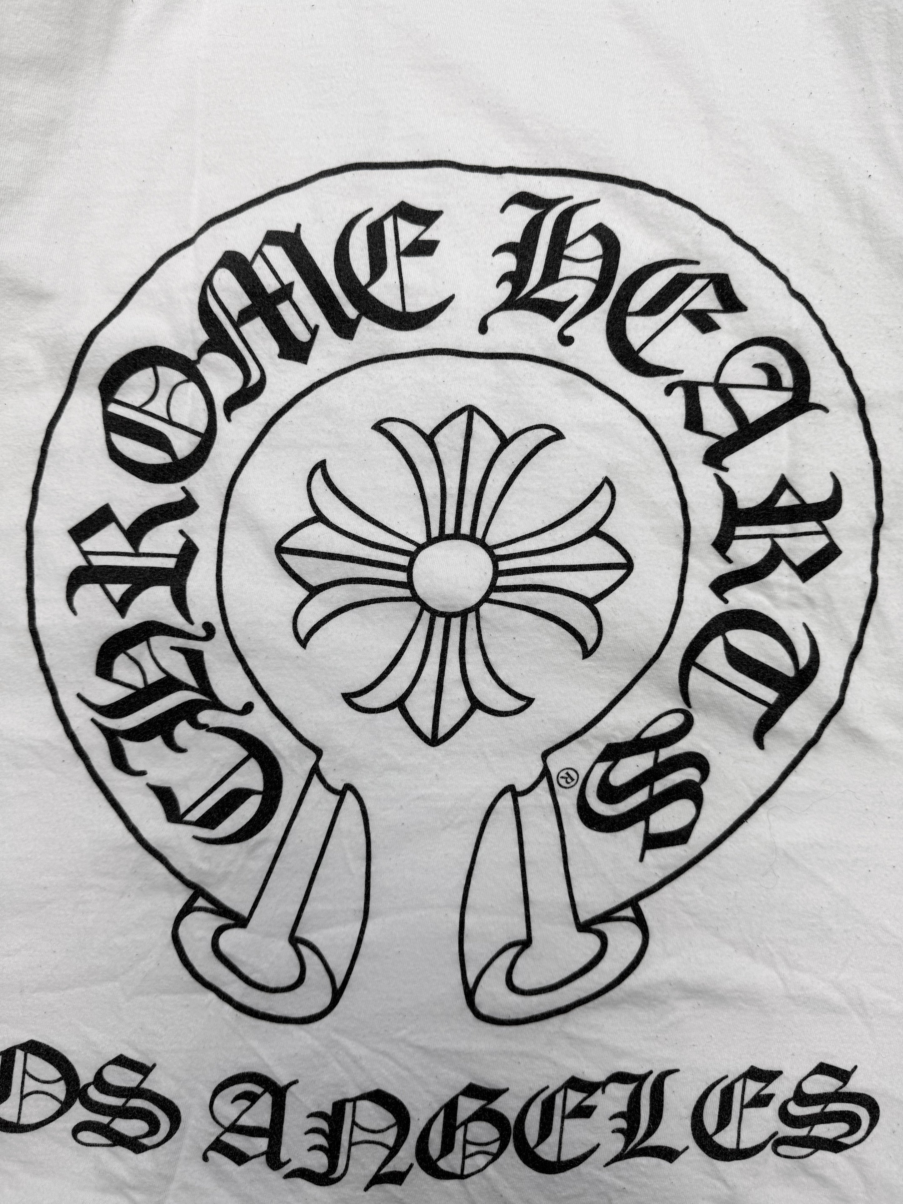 Chrome Hearts ‘Los Angeles’ Exclusive Horse Shoe White T-Shirt
