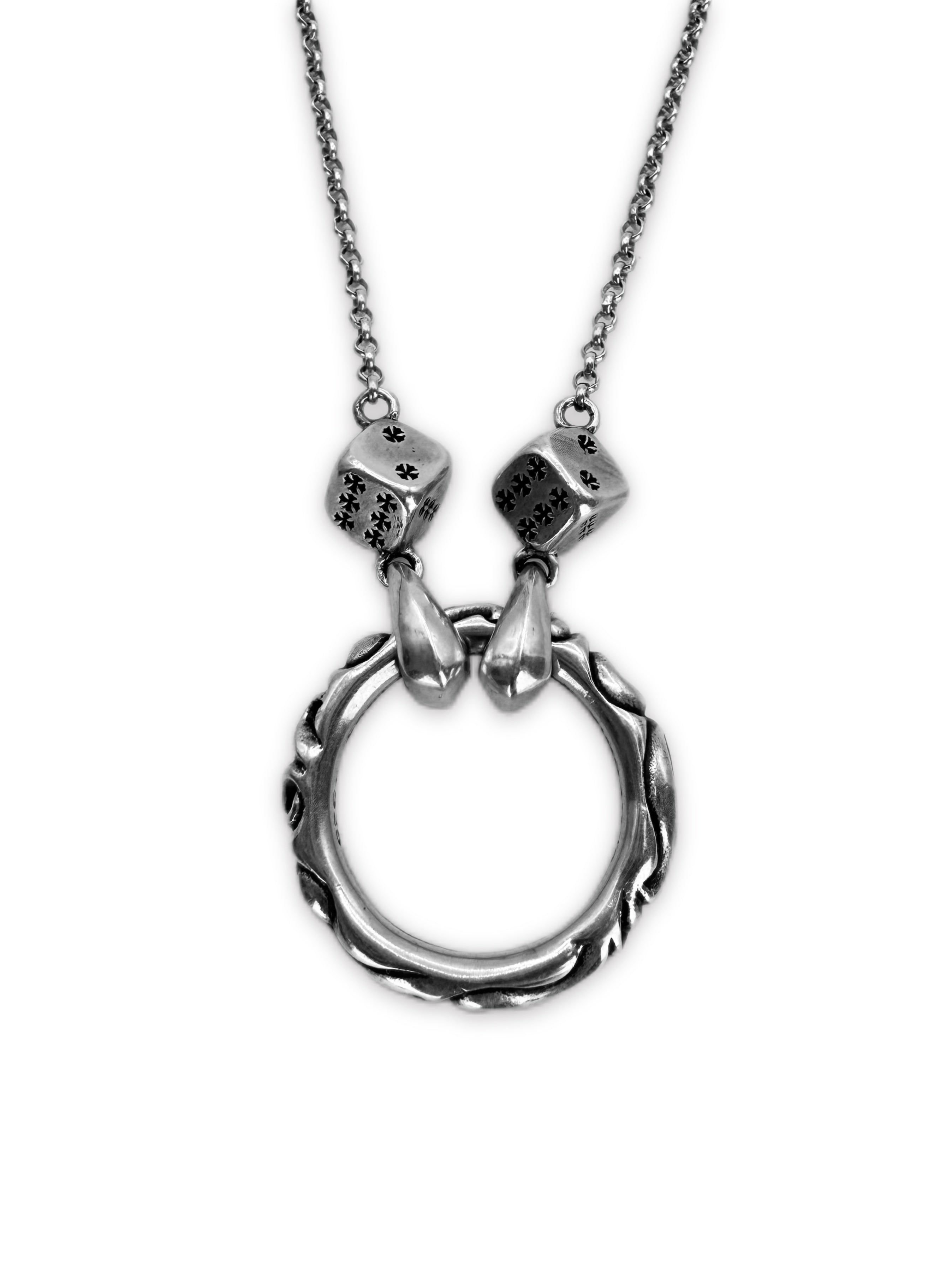Chrome Hearts ‘Dice’ Eyewear Holder .925 Silver Necklace