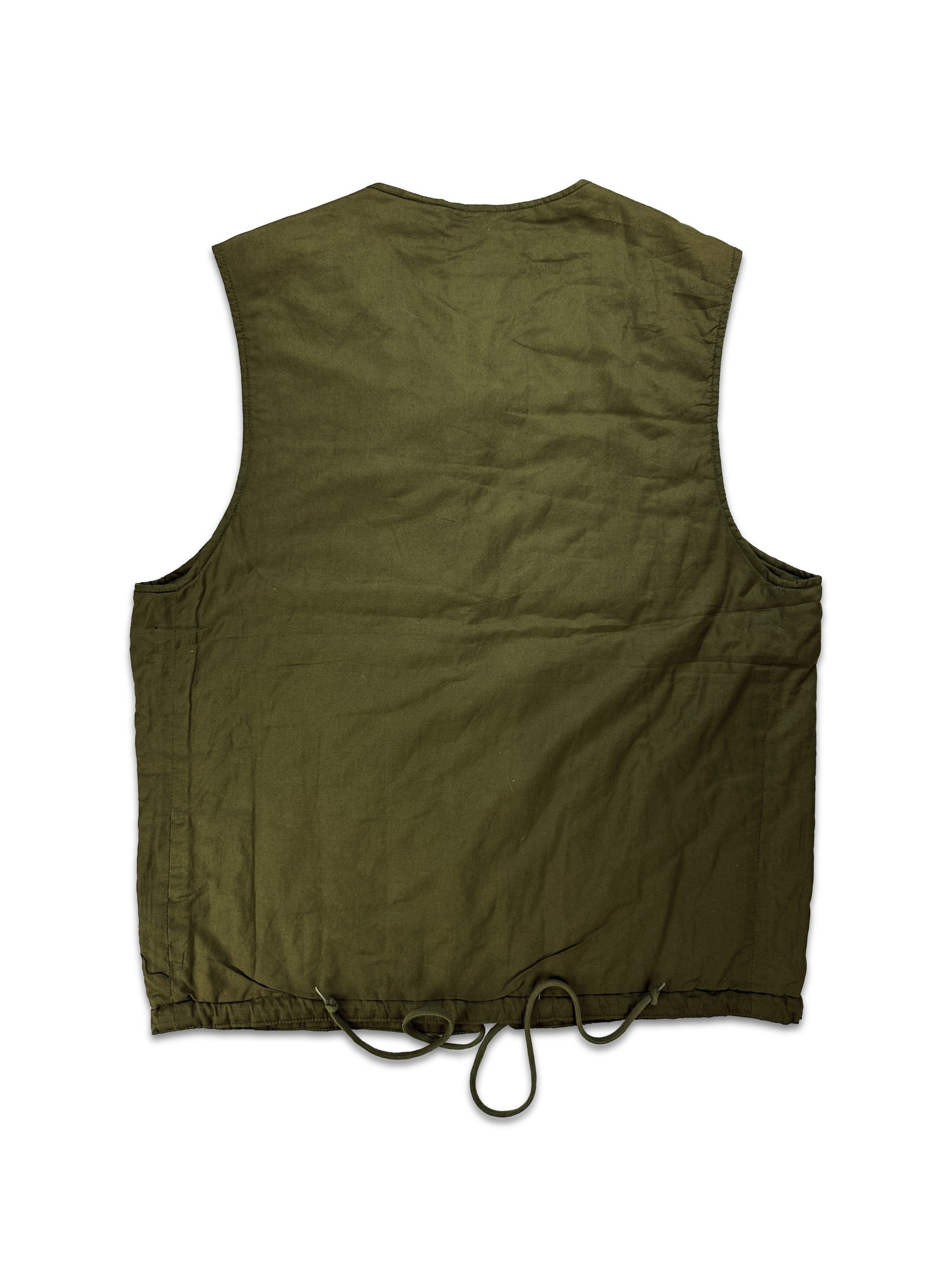 1998 Helmut Lang Green Full-zip Padded Vest