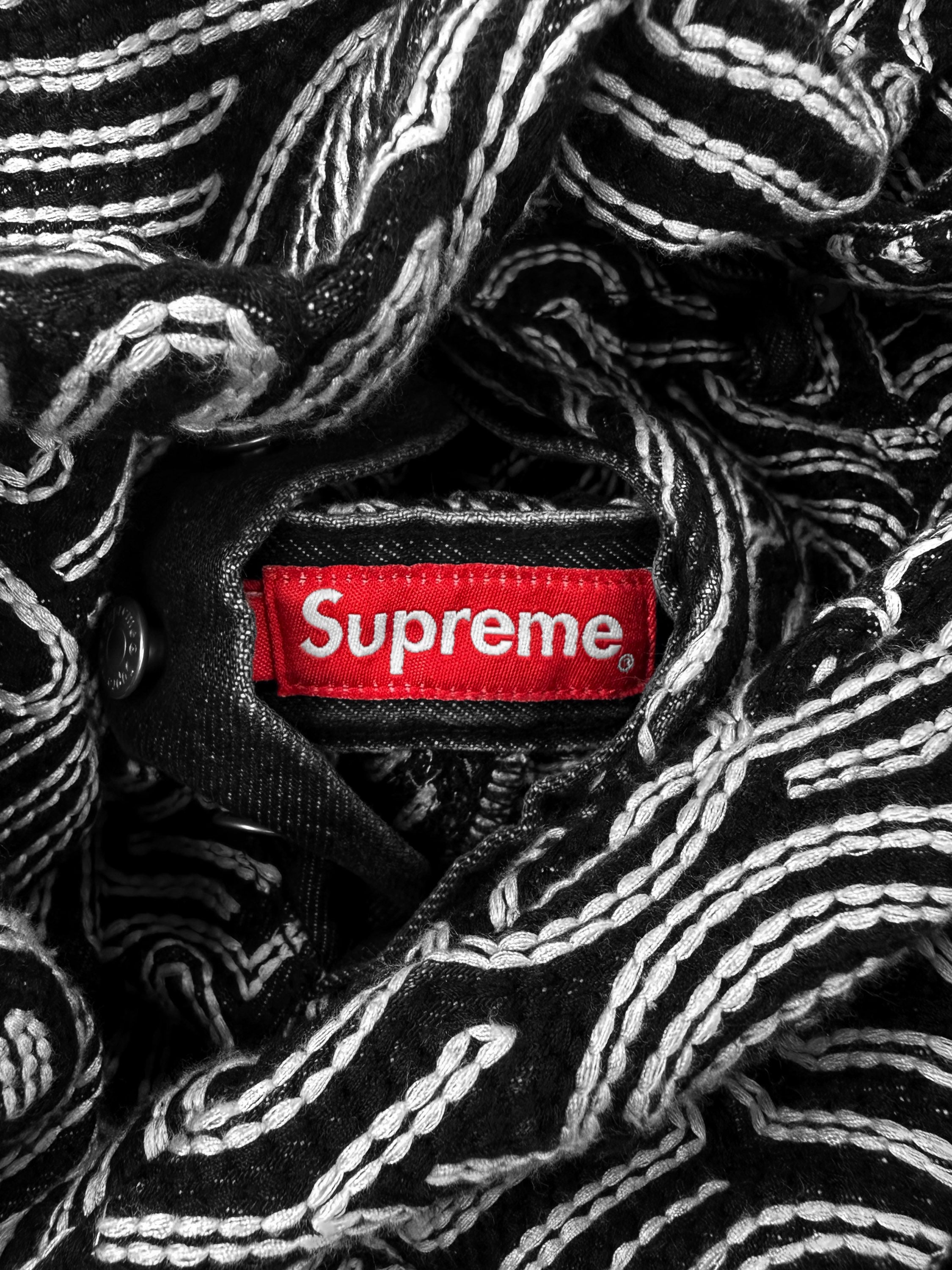 SS22 Supreme x Raúl de Nieves ‘Chainstitch’ 14oz Embroidered Denim