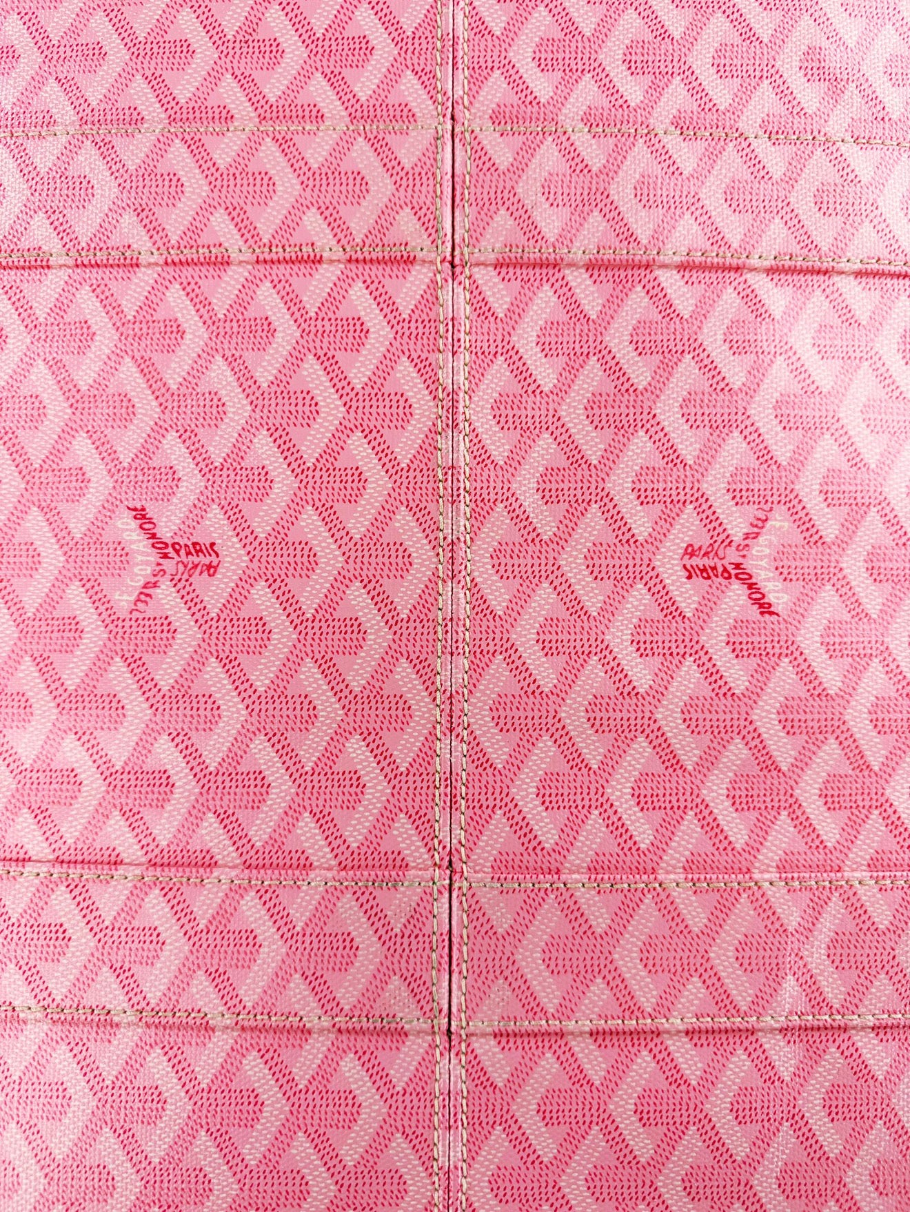 2008 Goyard 60 Sakura Baby Pink Japan Exclusive Croisière Leather Duffle Bag