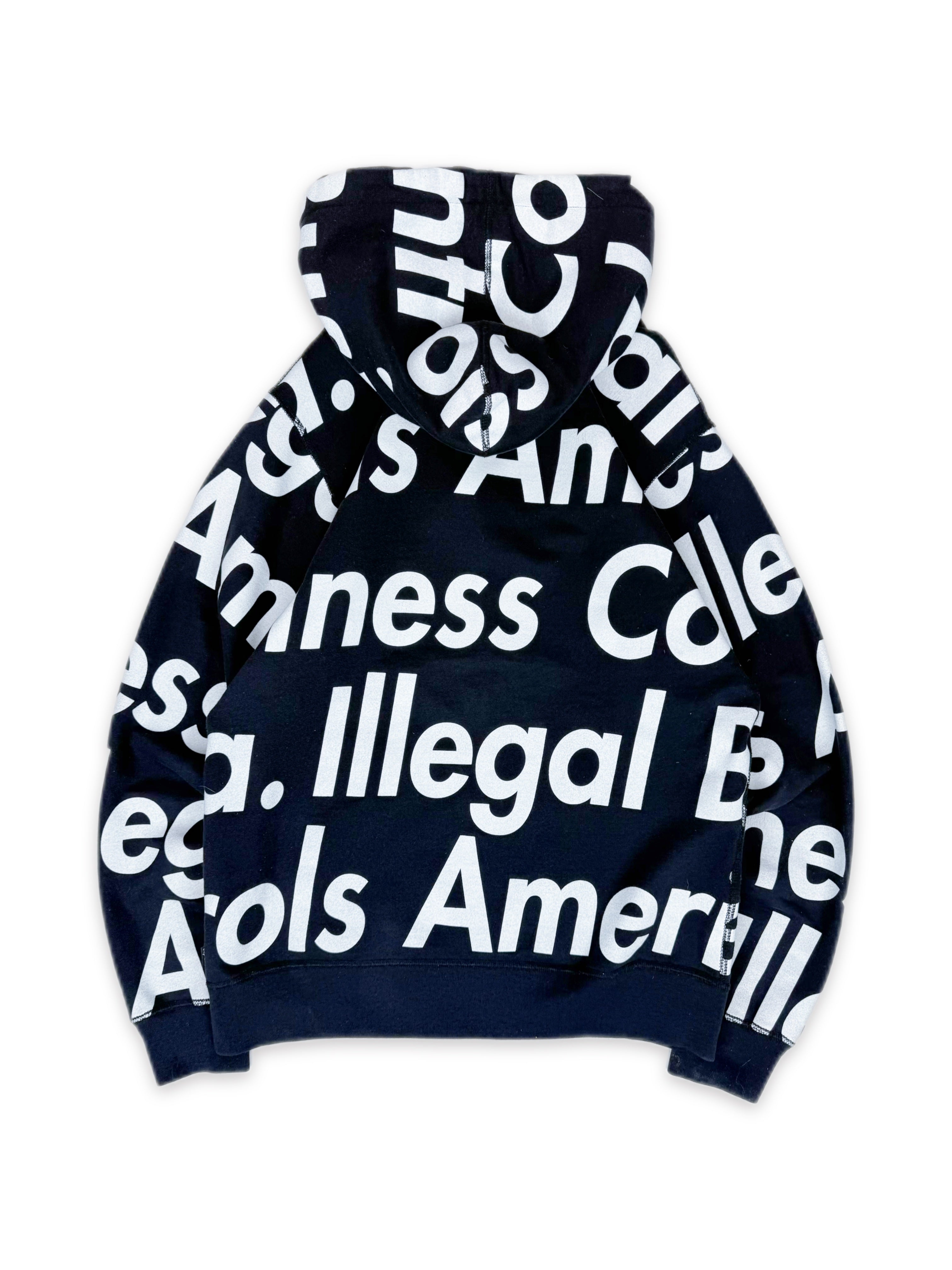 SS07 Supreme ‘Illegal Business Controls America’ Zip-up Hoodie