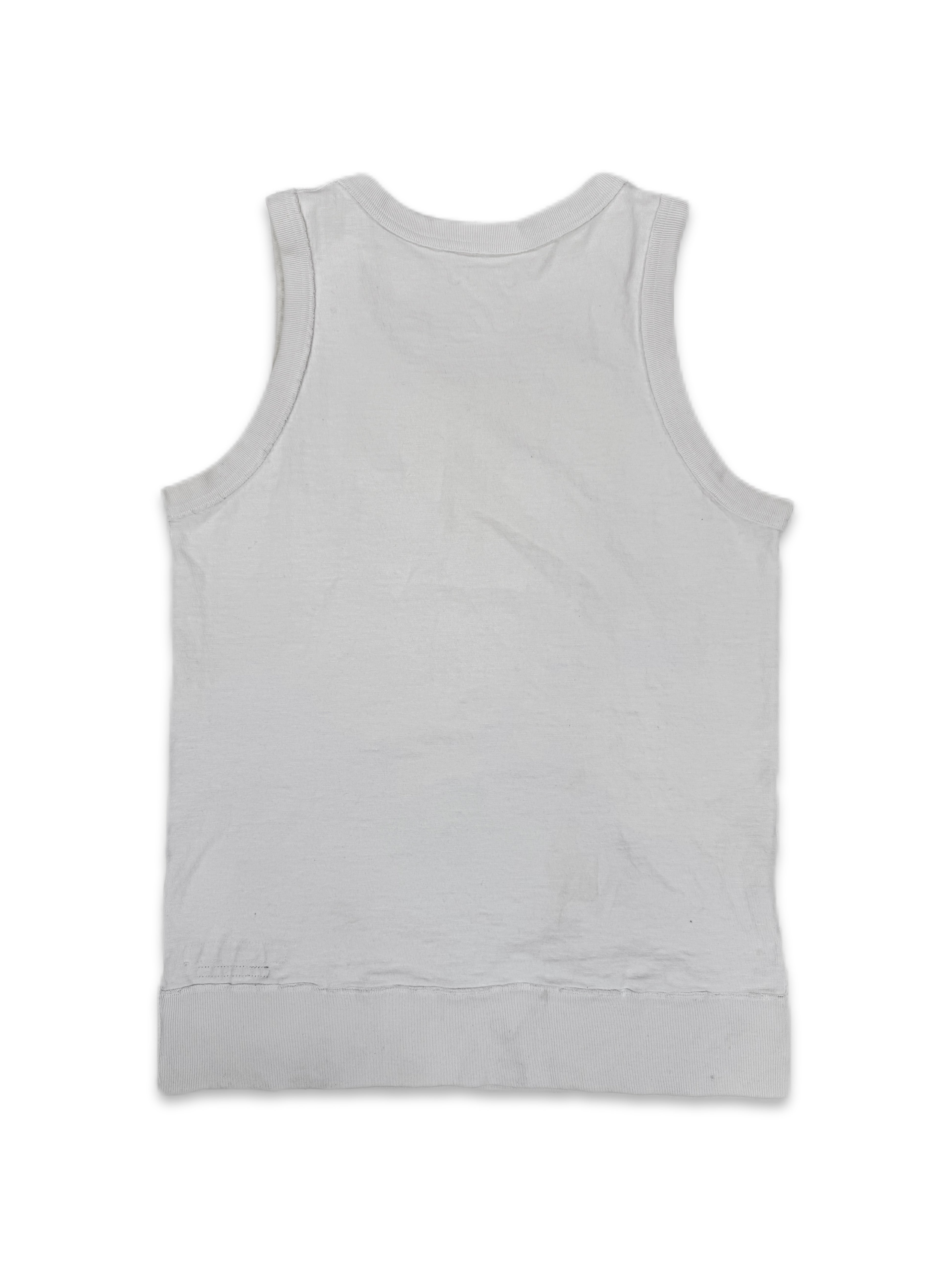 Kapital White Heavy Weight Sleeveless Tank-top