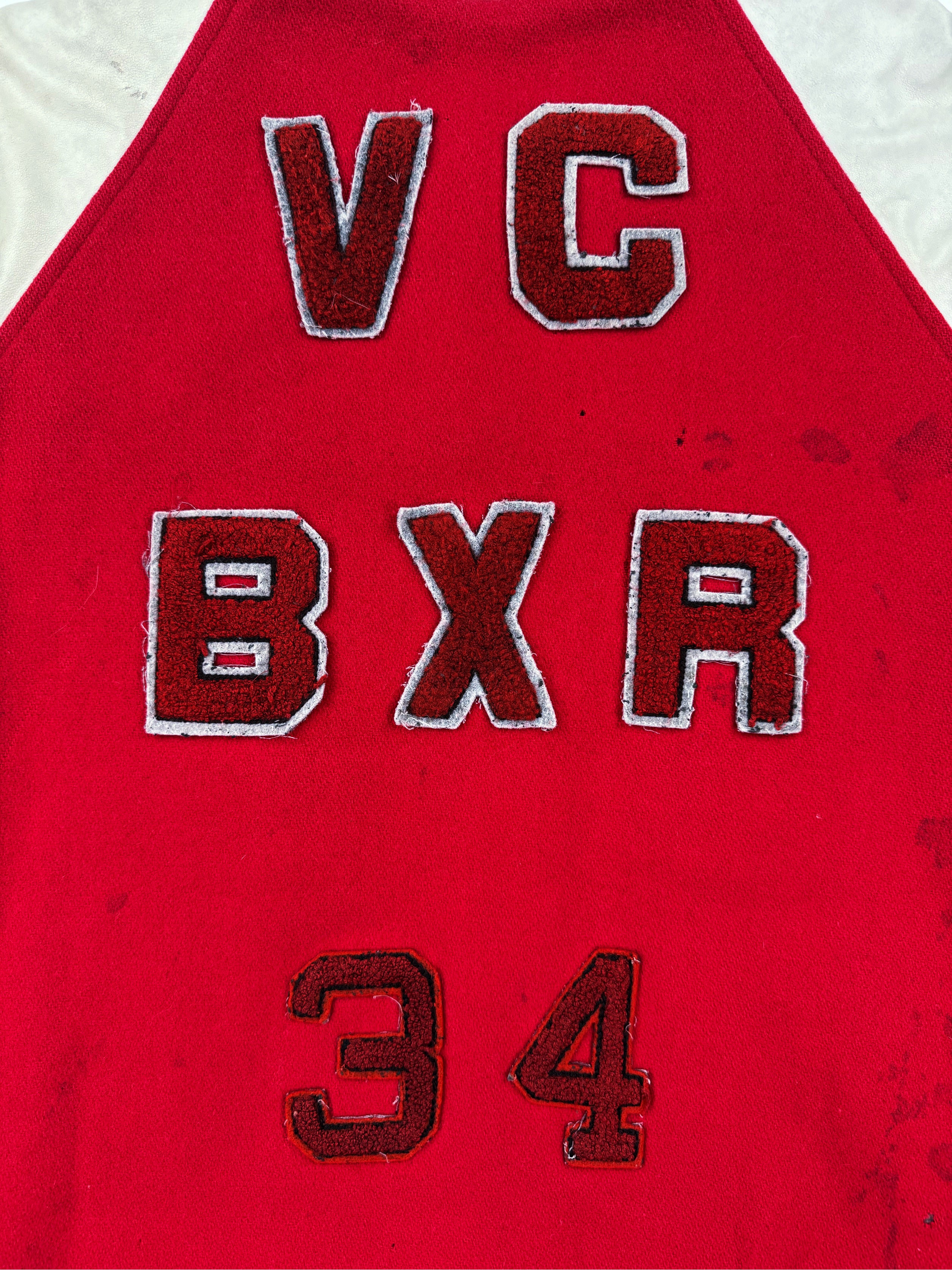AW02 Raf Simons ‘Virginia Creeper’ Chenille Patch Varsity Jacket