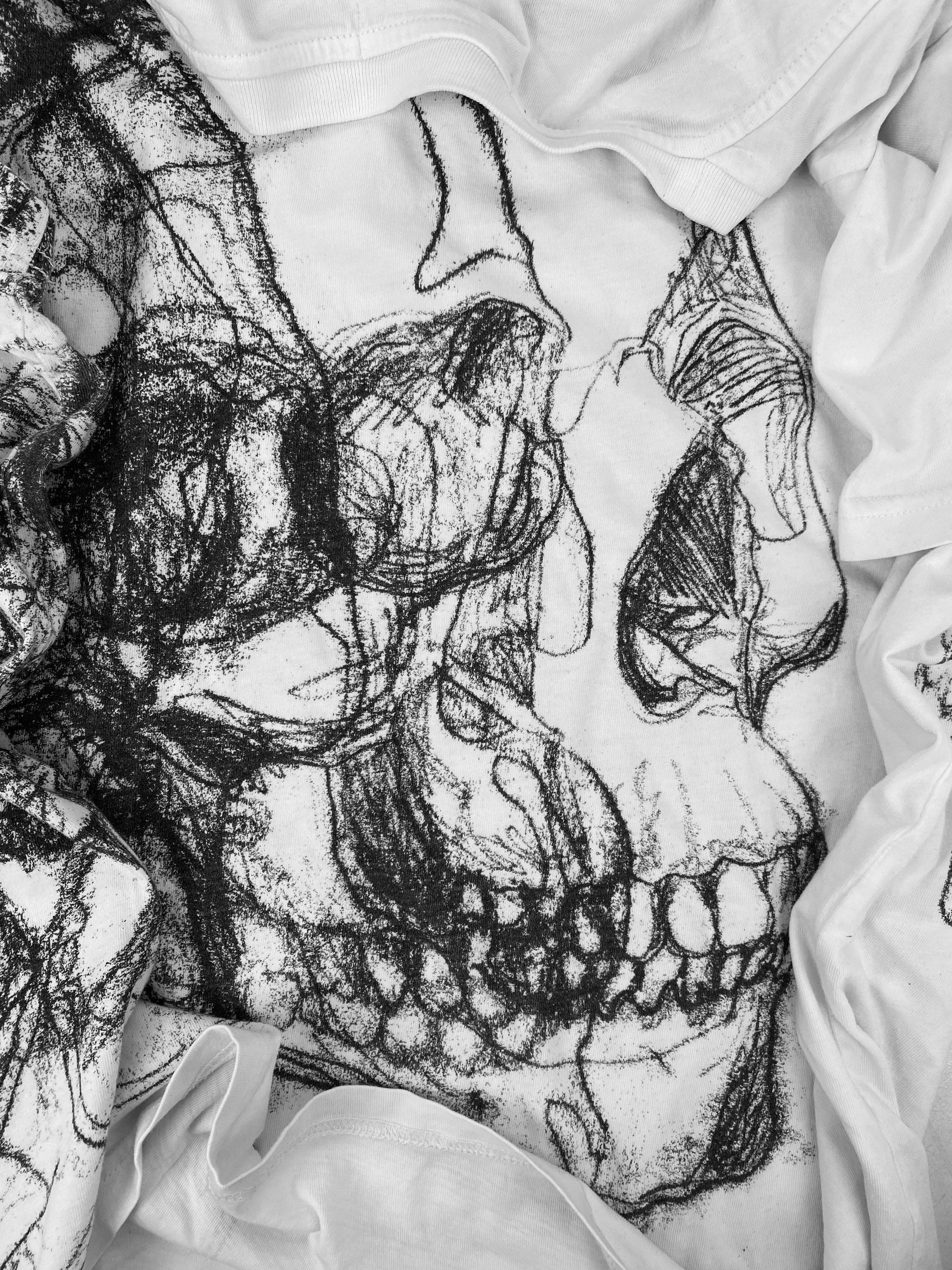 Alexander McQueen ‘Skull’ Single Line Graphic T-Shirt