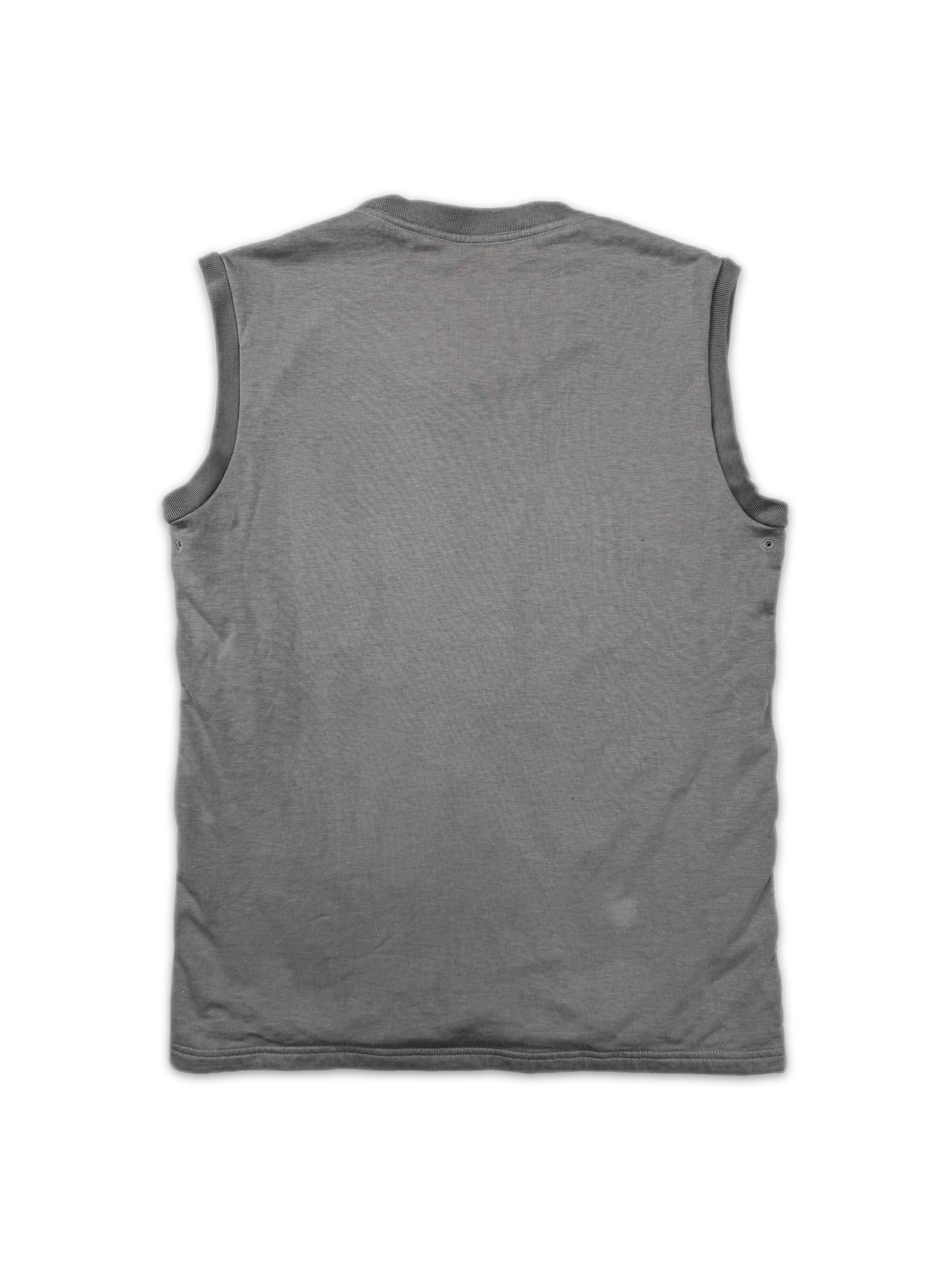 00s Number (N)ine Grey Sleeveless Graphic Tank Top