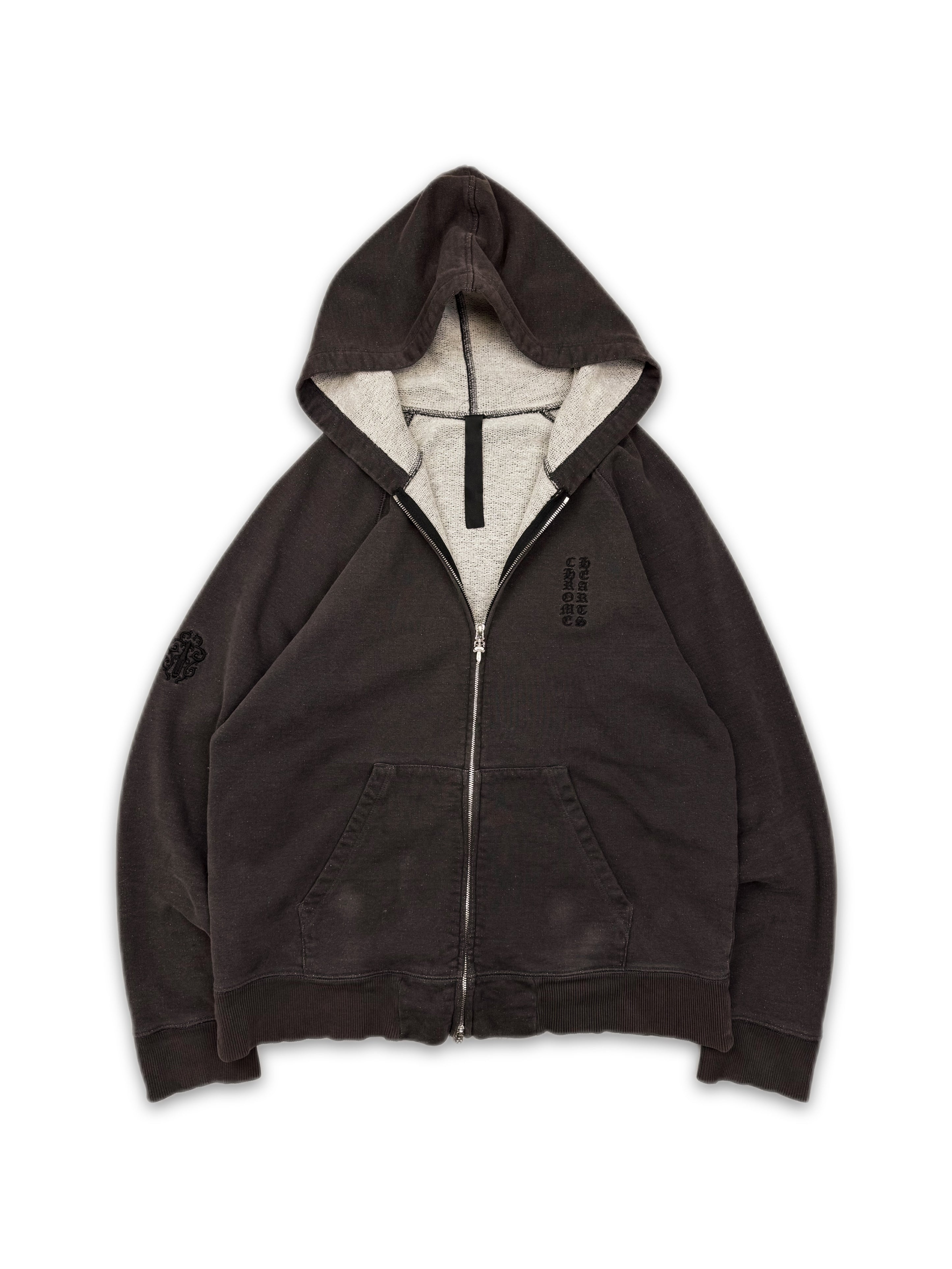 Chrome Hearts ‘Y Not’ Dagger Zip Embroidered Lined Hoodie