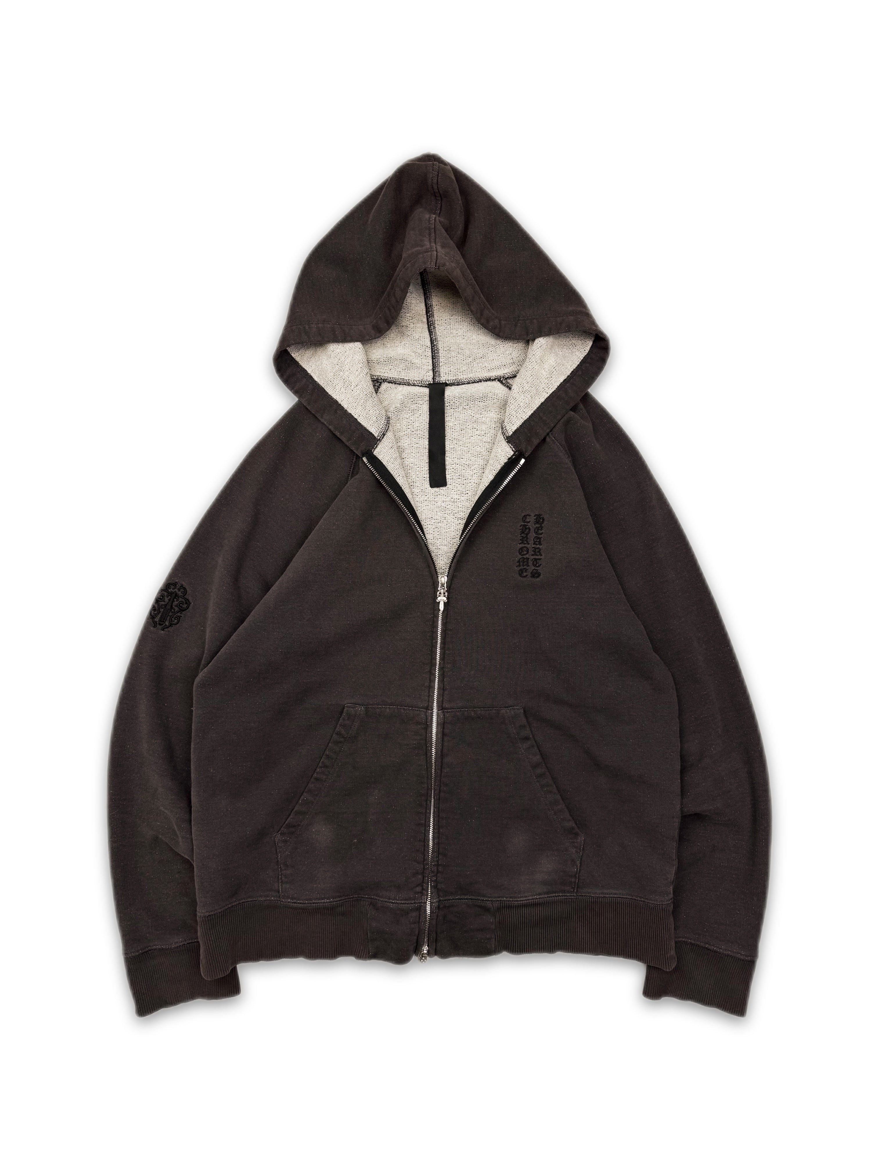 Chrome Hearts ‘Y Not’ Dagger Zip Embroidered Lined Hoodie