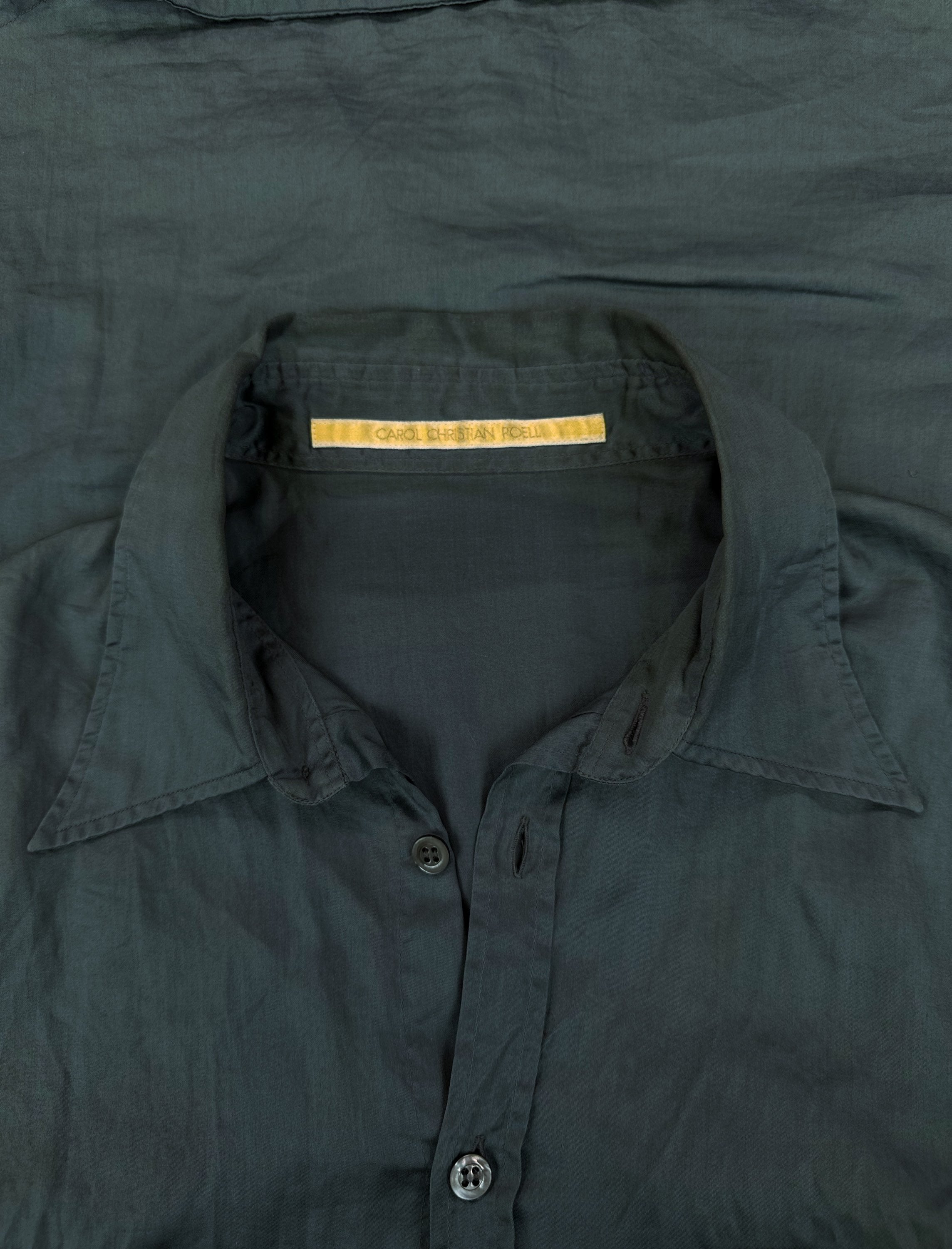 AW96 Carol Christian Poell ‘Embroidered Logo’ Collared Shirt