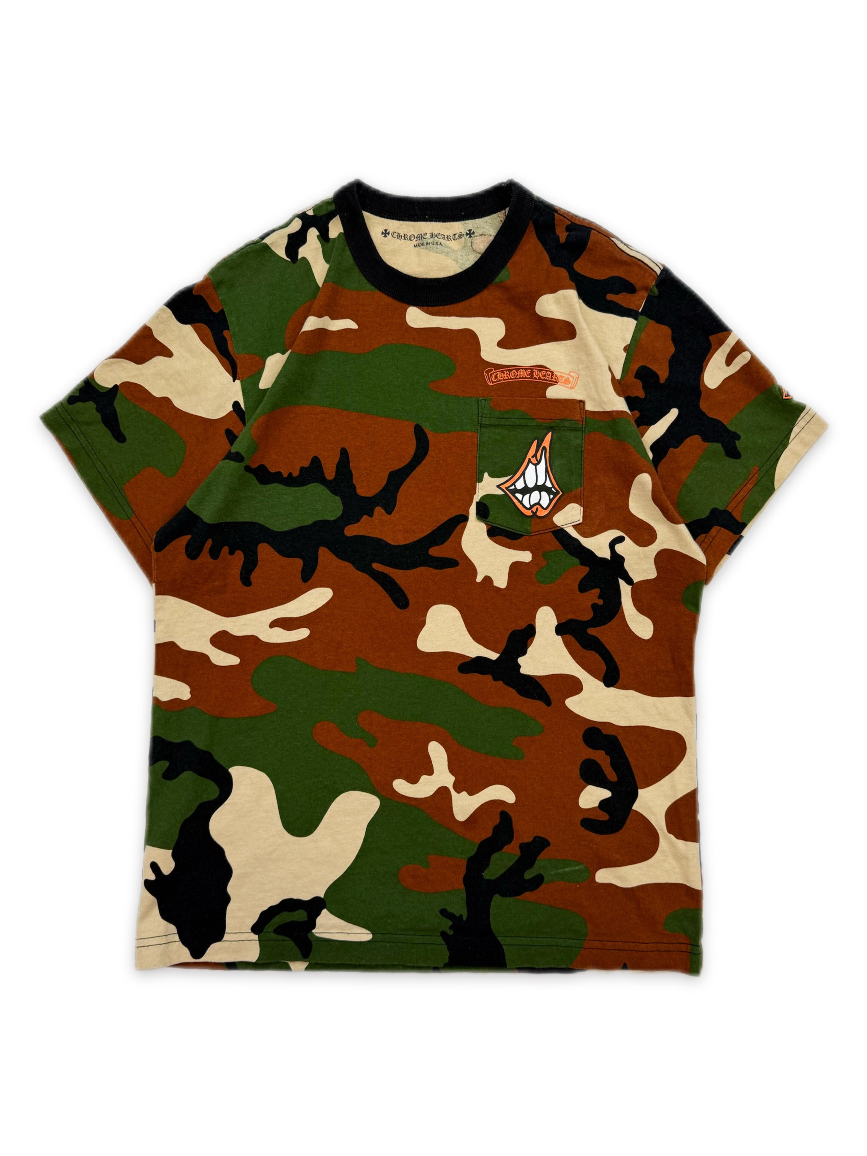Chrome Hearts x Matty Boy ‘Caution’ Camoflague T-Shirt