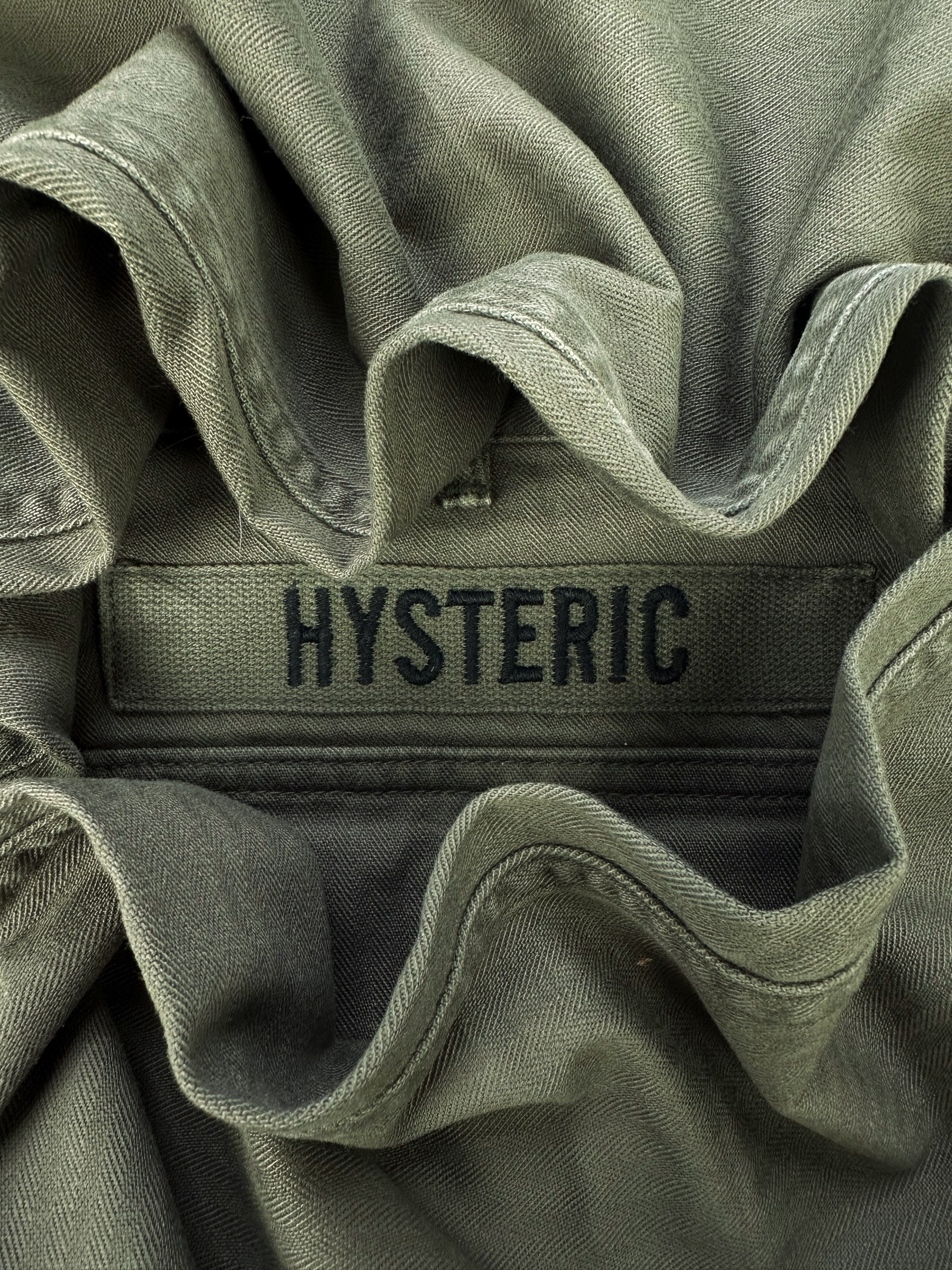 Hysteric Glamour Olive Green ‘Paneled’ Wide Cut Pants