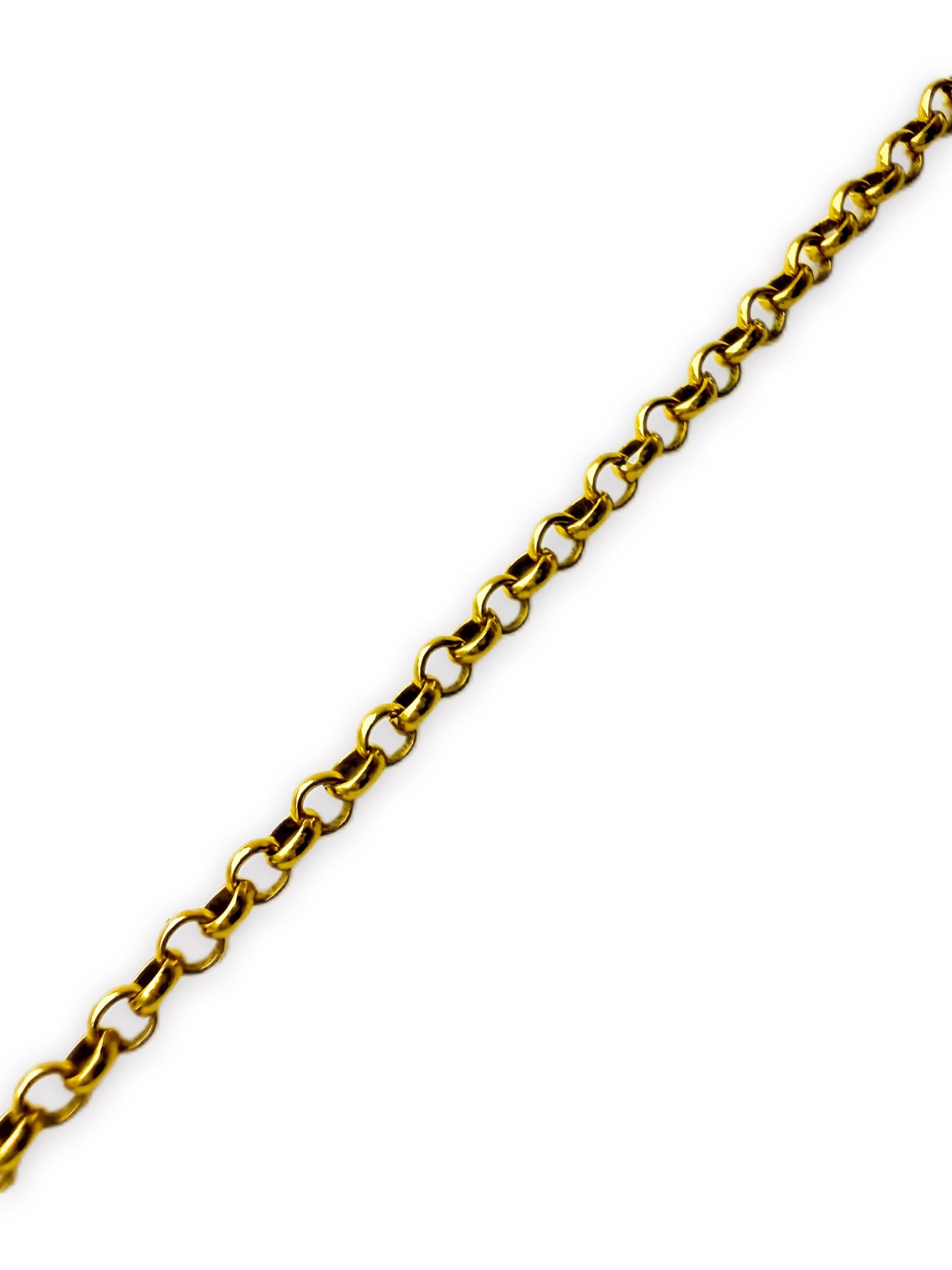 Chrome Hearts 22k Gold 16 in Roll Chain Necklace