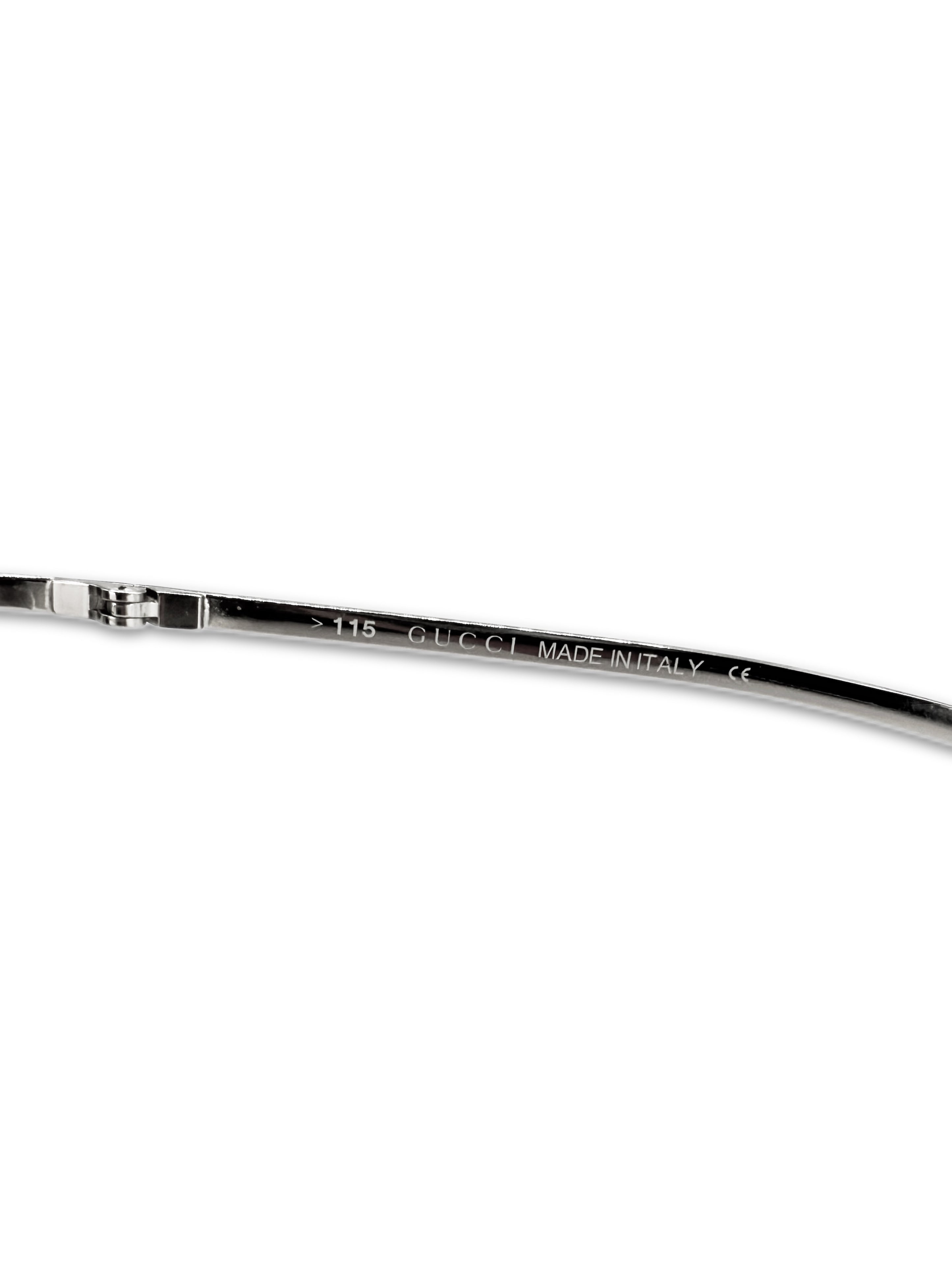 00s Gucci by Tom Ford Clear Tint ‘G’ Logo Rimless Sunglasses