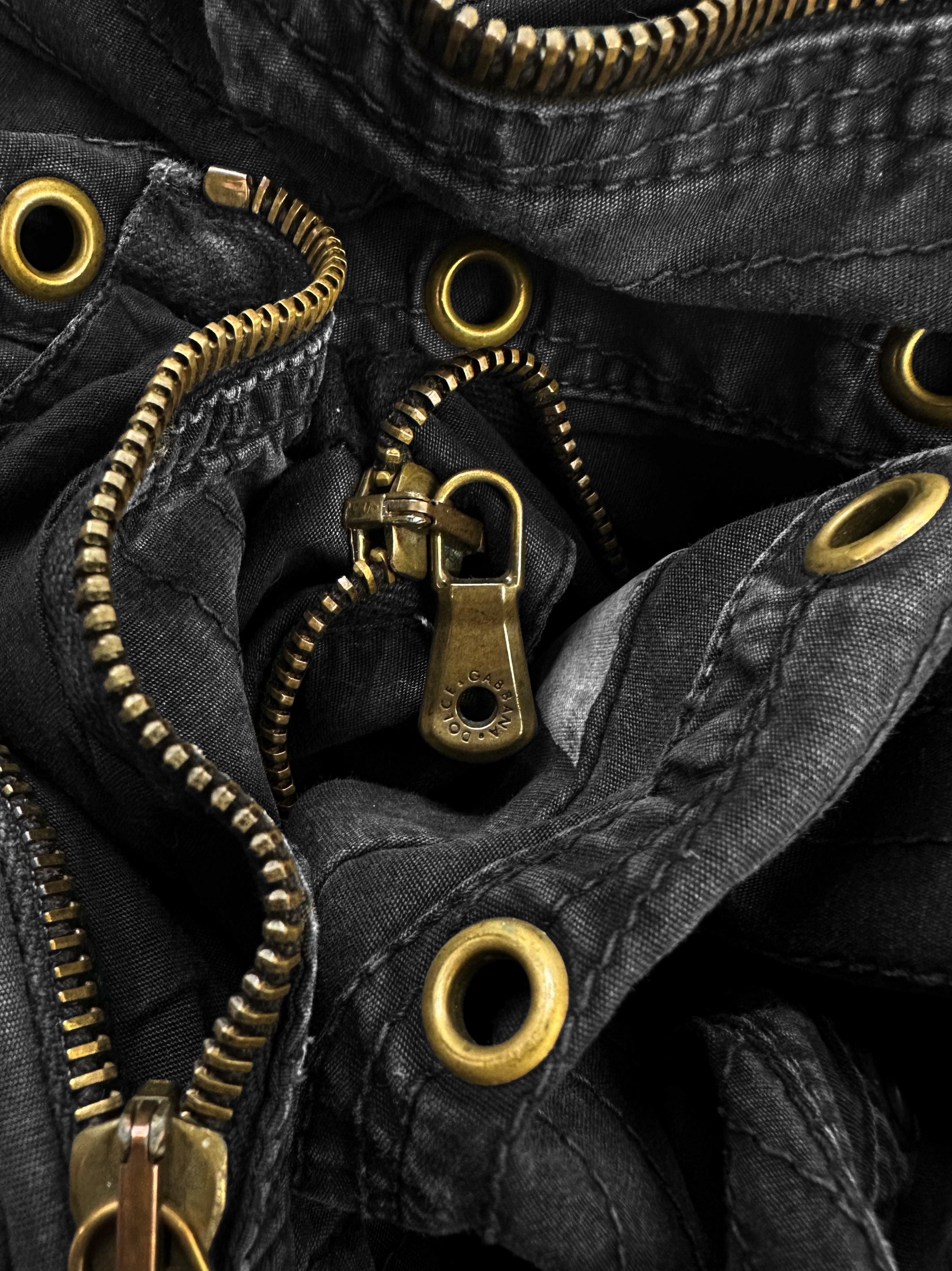 SS02 Dolce & Gabbana ‘Aviation’ 3D Reinforced Painted Cargo Pants