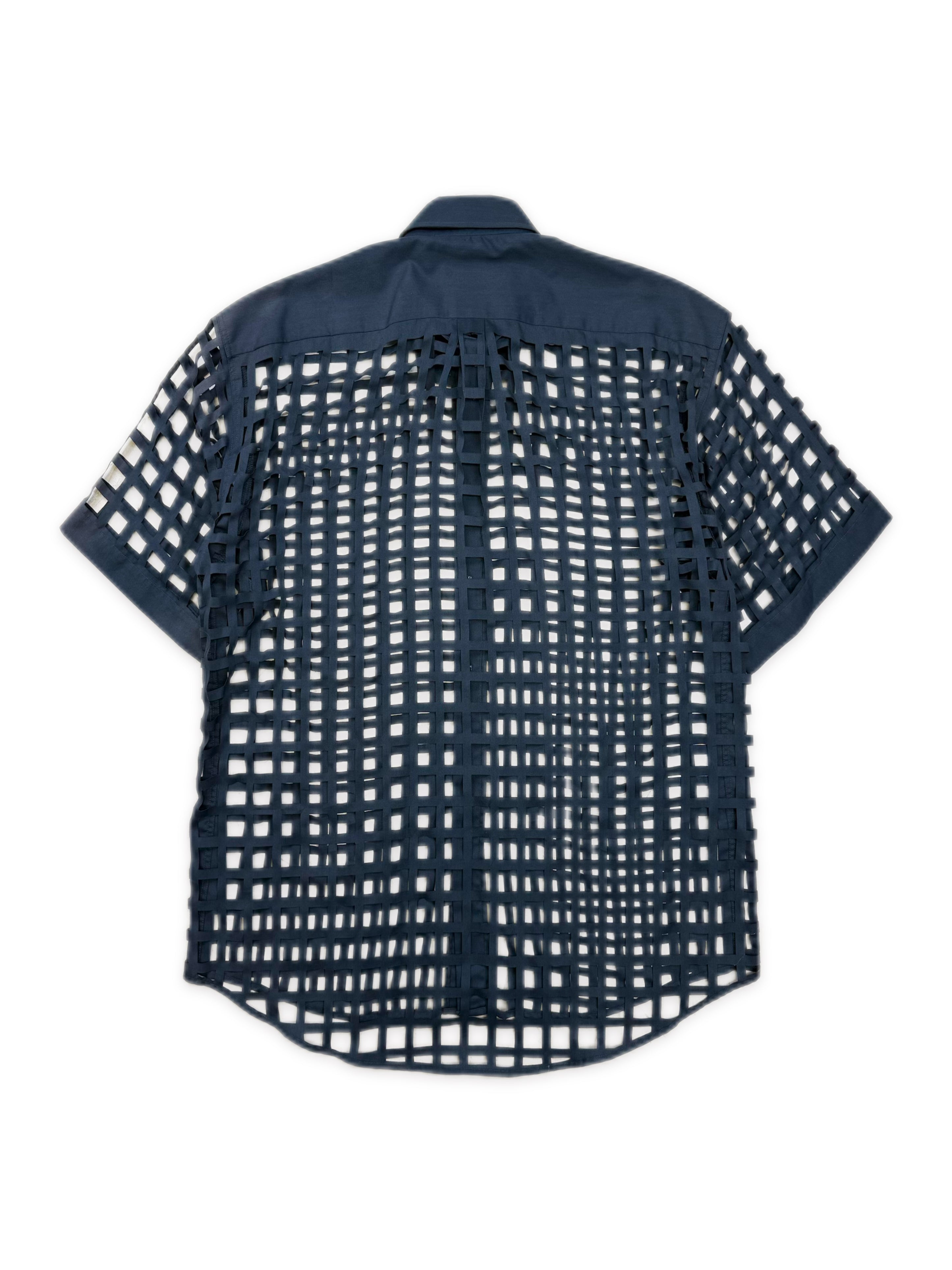 SS06 Raf Simons ‘Icarus Surgit’ Laser Cut Button Up Shirt