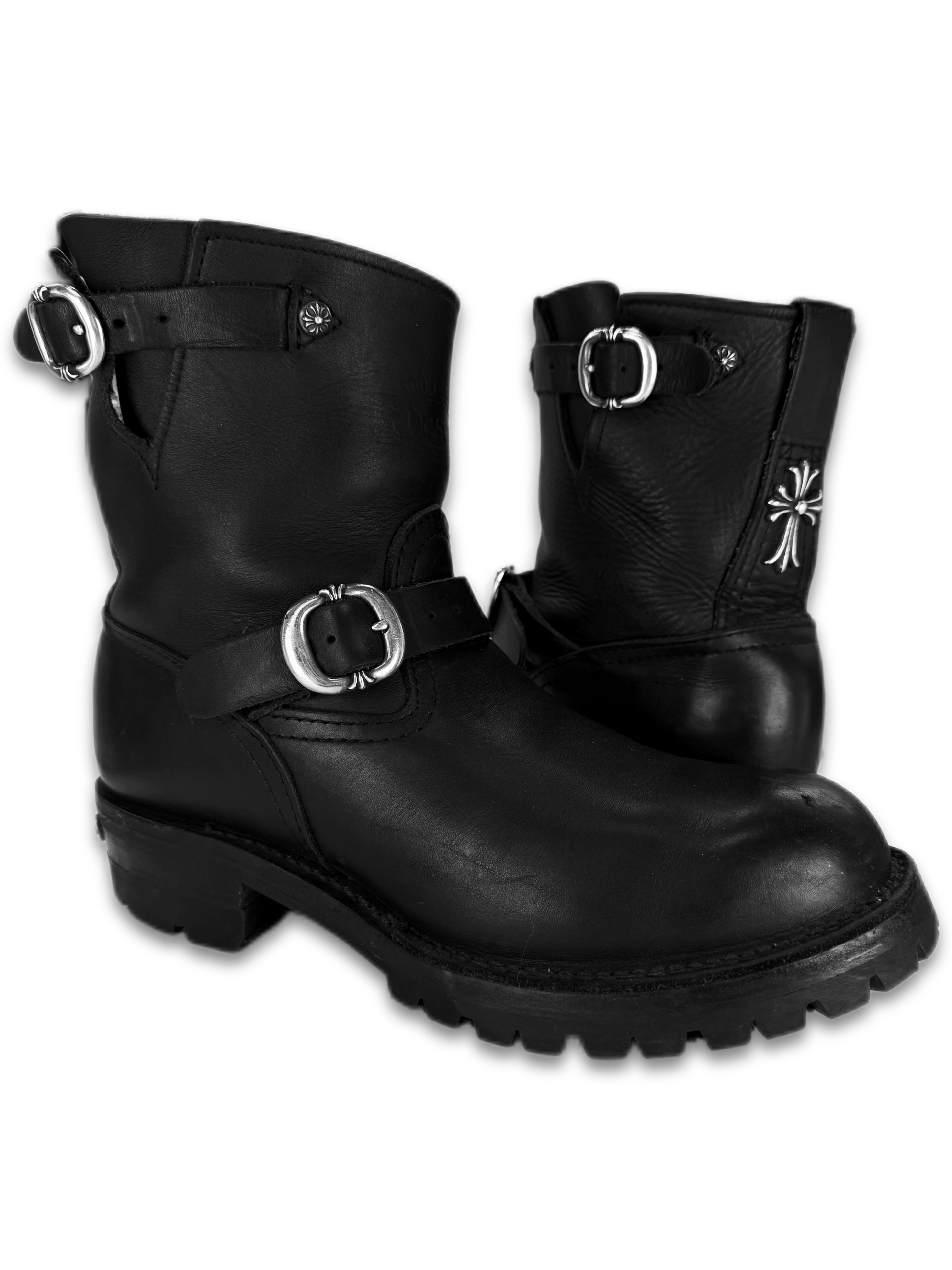 Chrome Hearts x Wesco ‘Cross’ Gunslinger Black Leather Boots