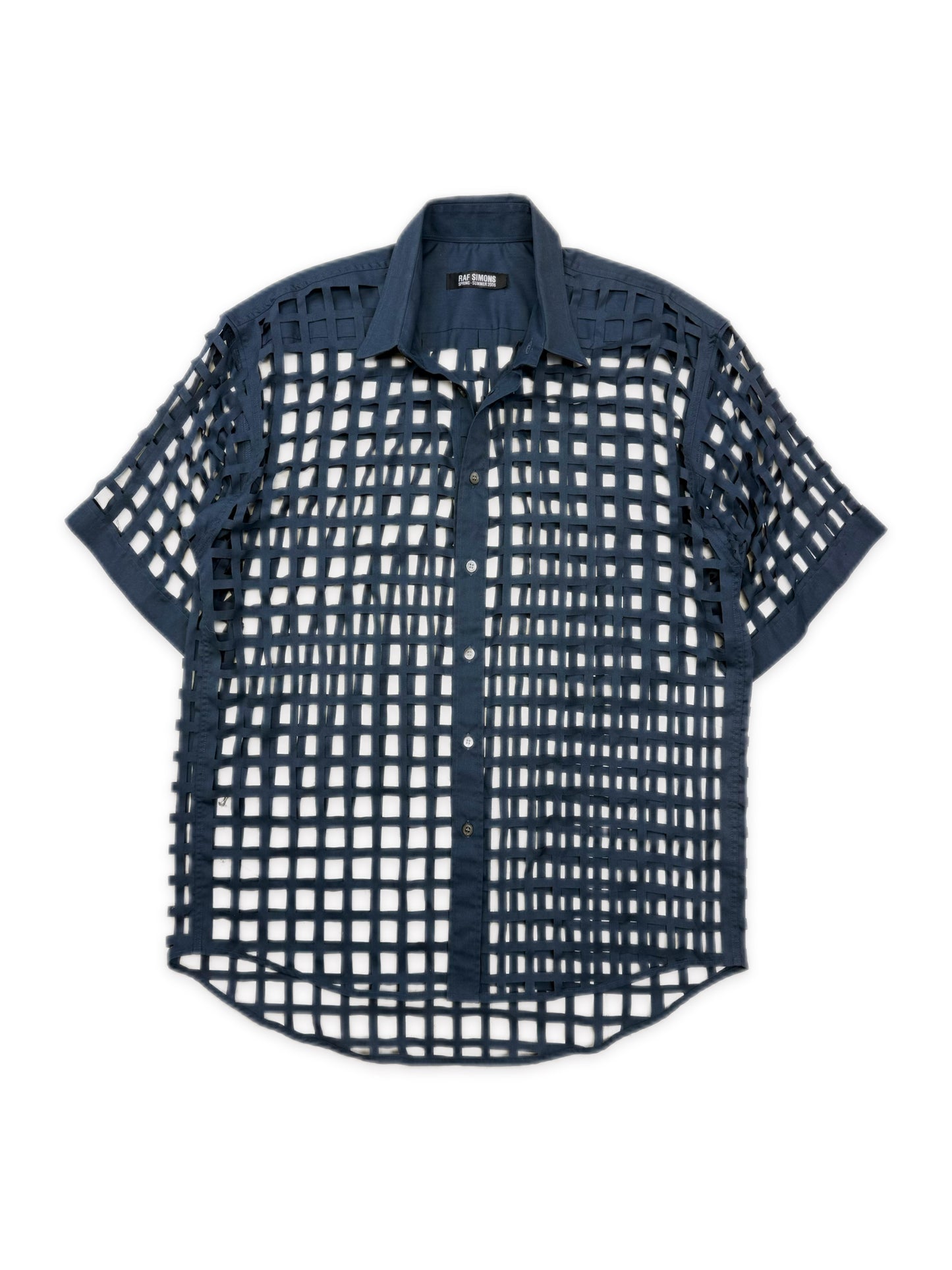 SS06 Raf Simons ‘Icarus Surgit’ Laser Cut Button Up Shirt