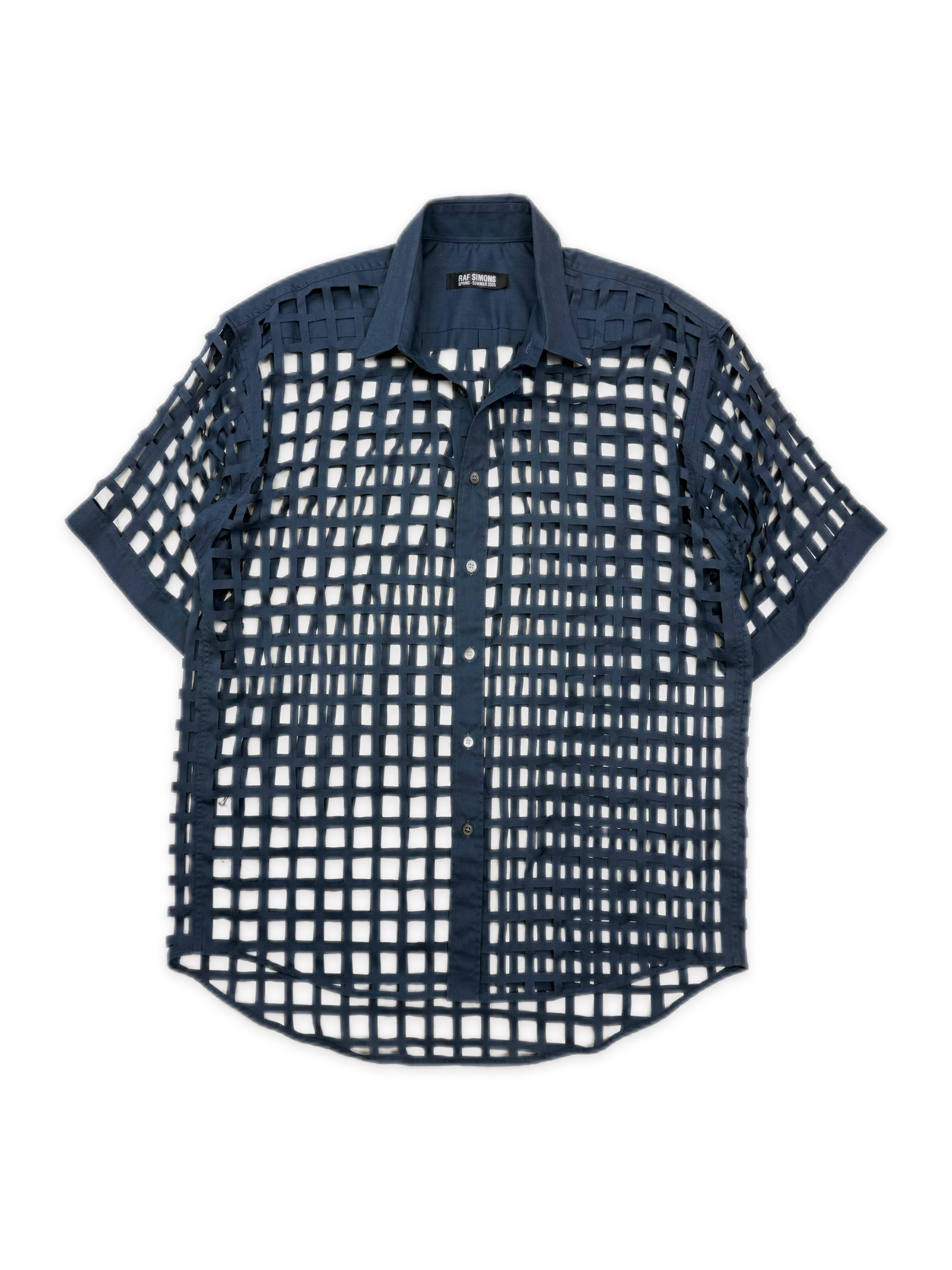 SS06 Raf Simons ‘Icarus Surgit’ Laser Cut Button Up Shirt
