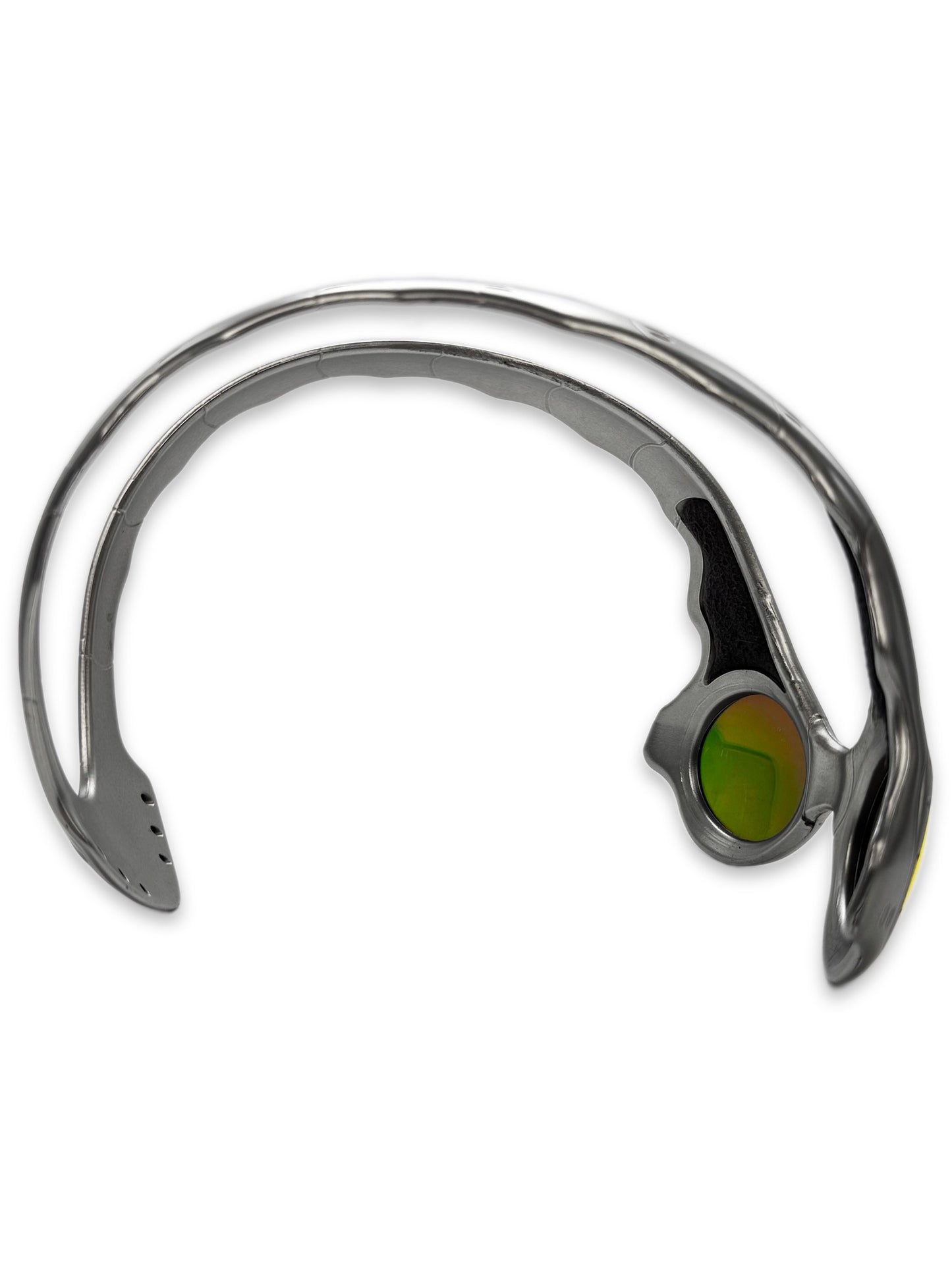 2000 Oakley ‘Over The Top’ Fire Iridium FMJ 5.56 Silver Sunglasses