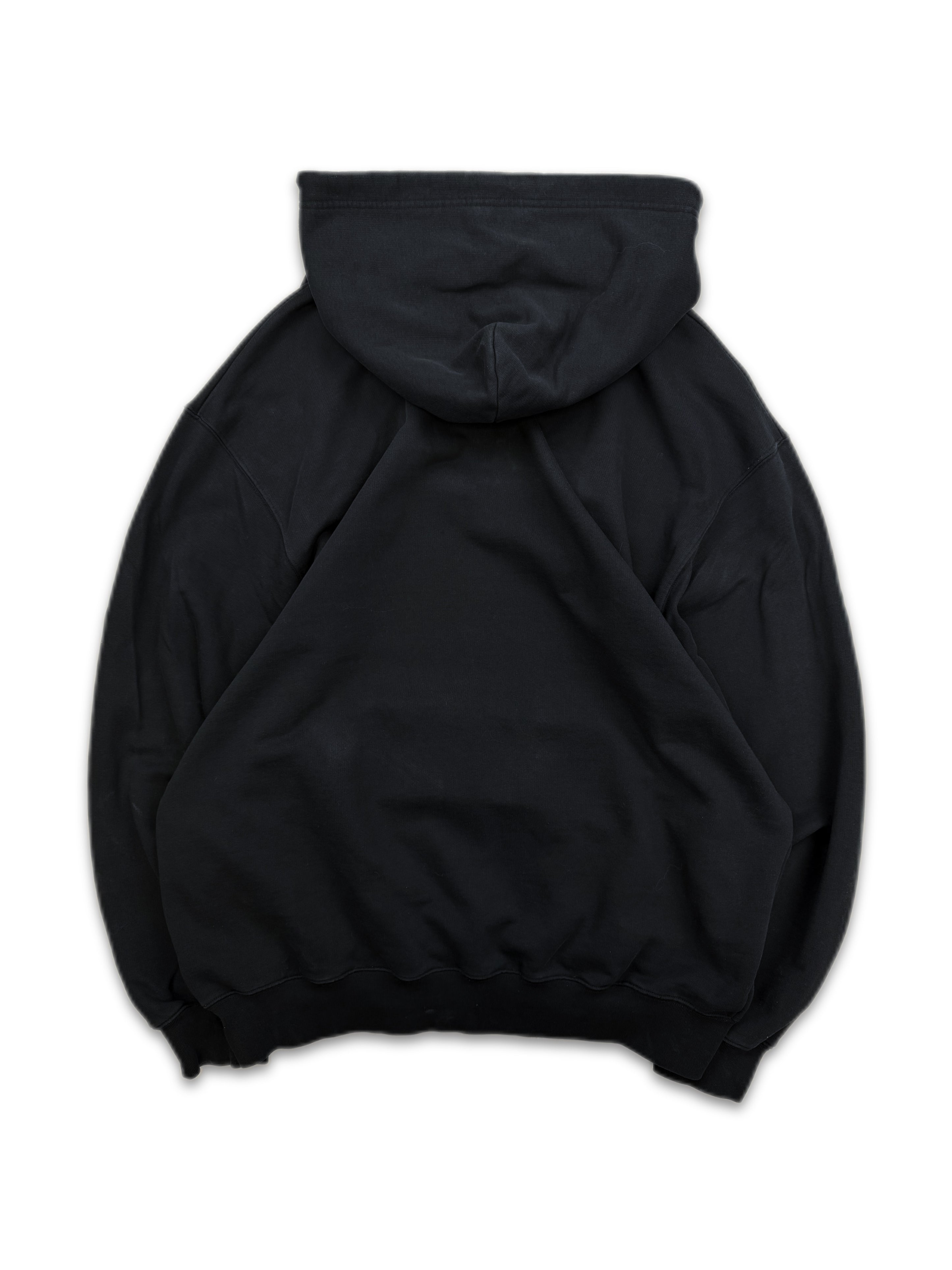 Balenciaga ‘Sinners’ Embroidered Chest Logo Black Hoodie