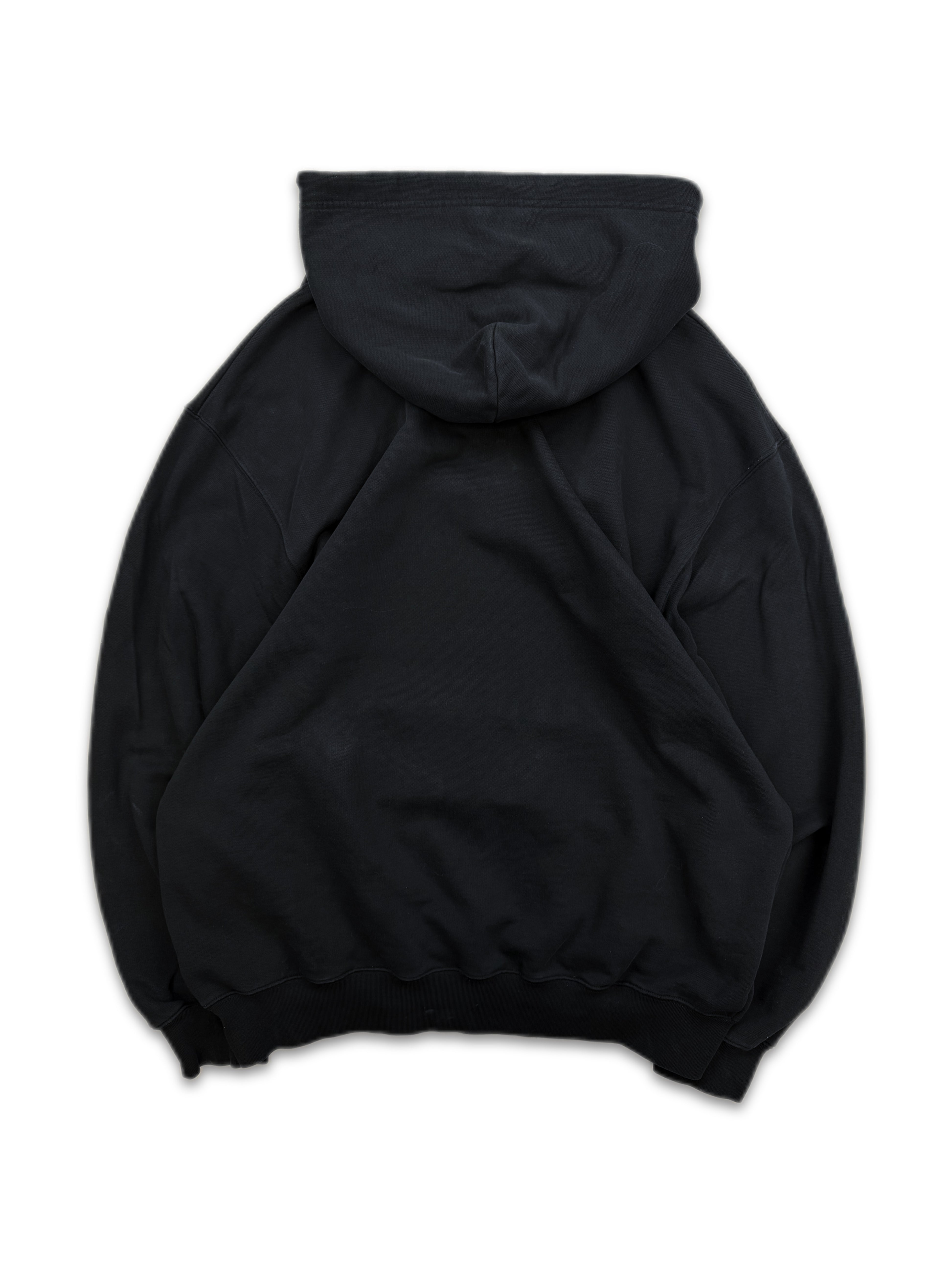 Balenciaga ‘Sinners’ Embroidered Chest Logo Black Hoodie
