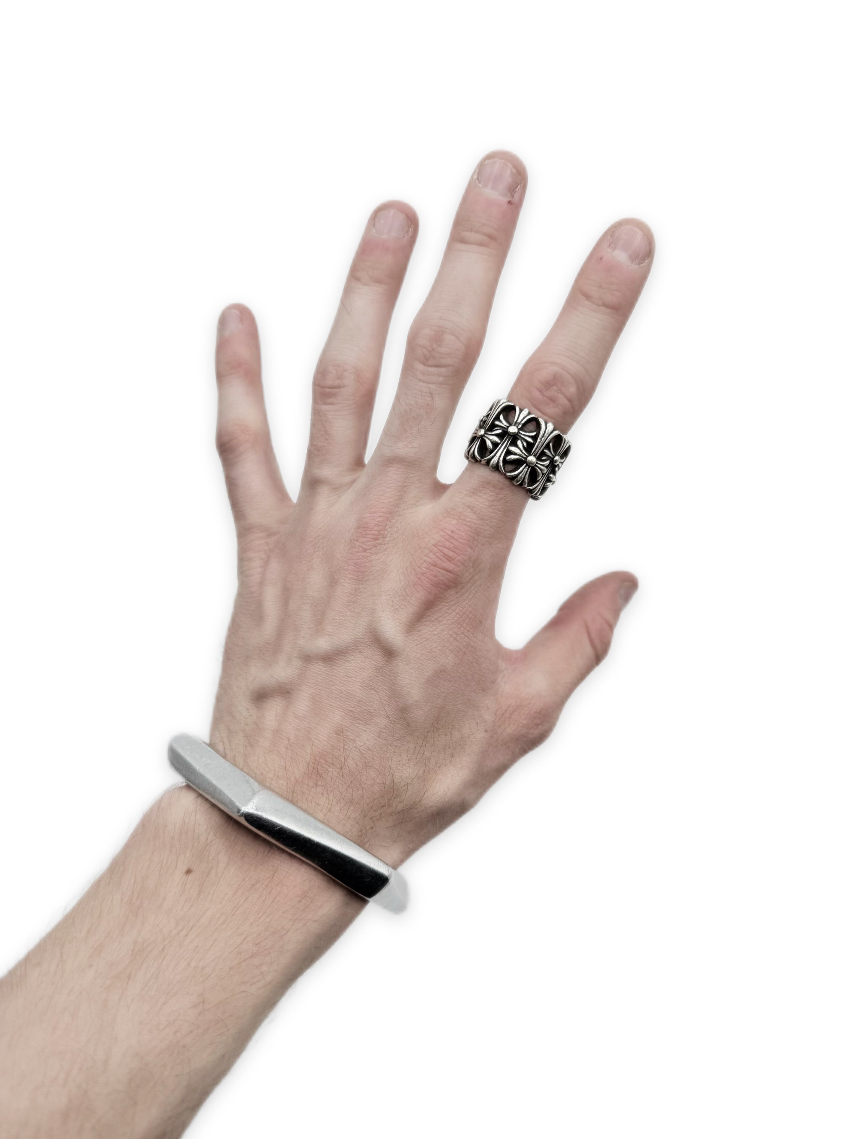 Chrome Hearts Cemetery Cross .925 Silver Ring