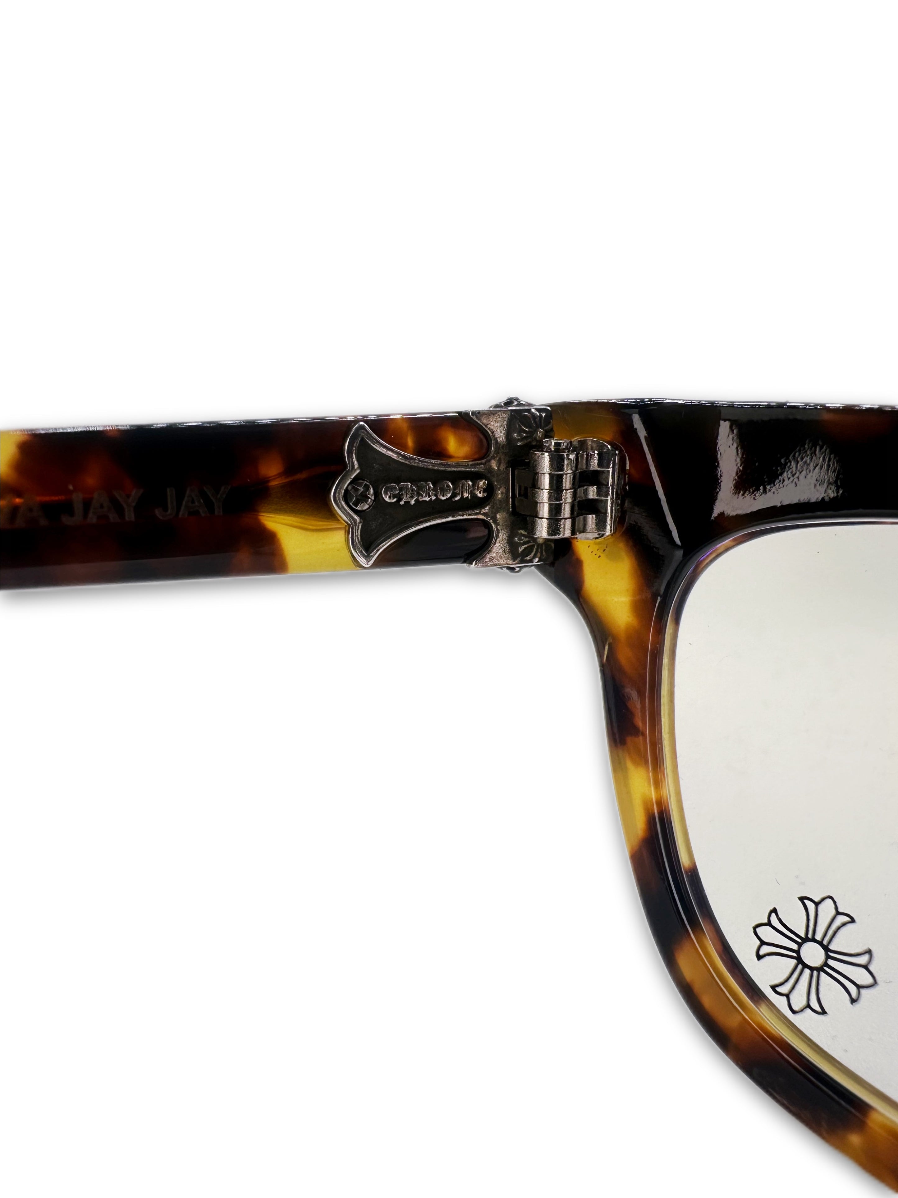 Chrome Hearts ‘Va Jay Jay’ Tortoise Shell .925 Silver Glasses