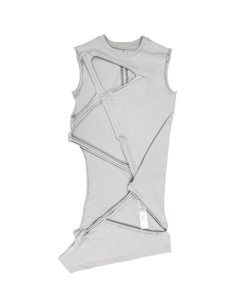 SS19 Rick Owens “Babel” Deformed Aluminum Rod Cut Out Tank Top