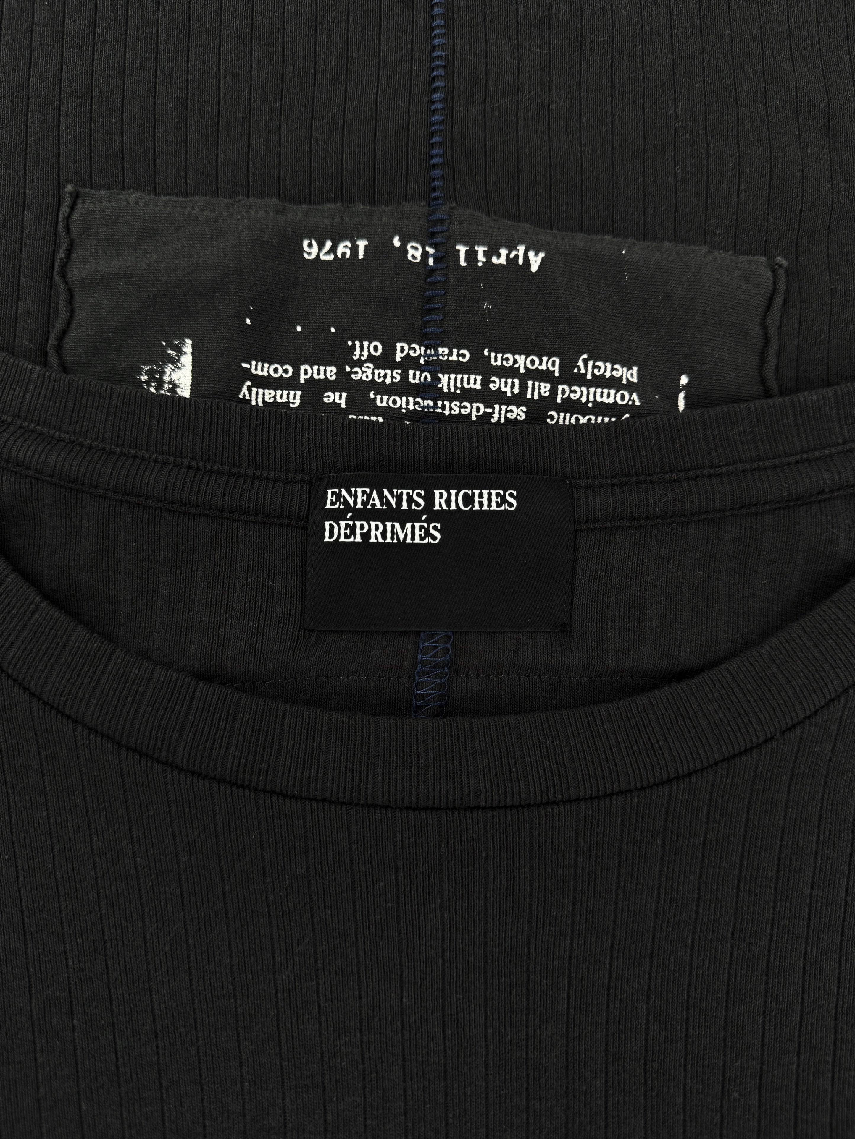 Enfants Riches Deprimes Demon Assemblage Ribbed Long Sleeve Shirt