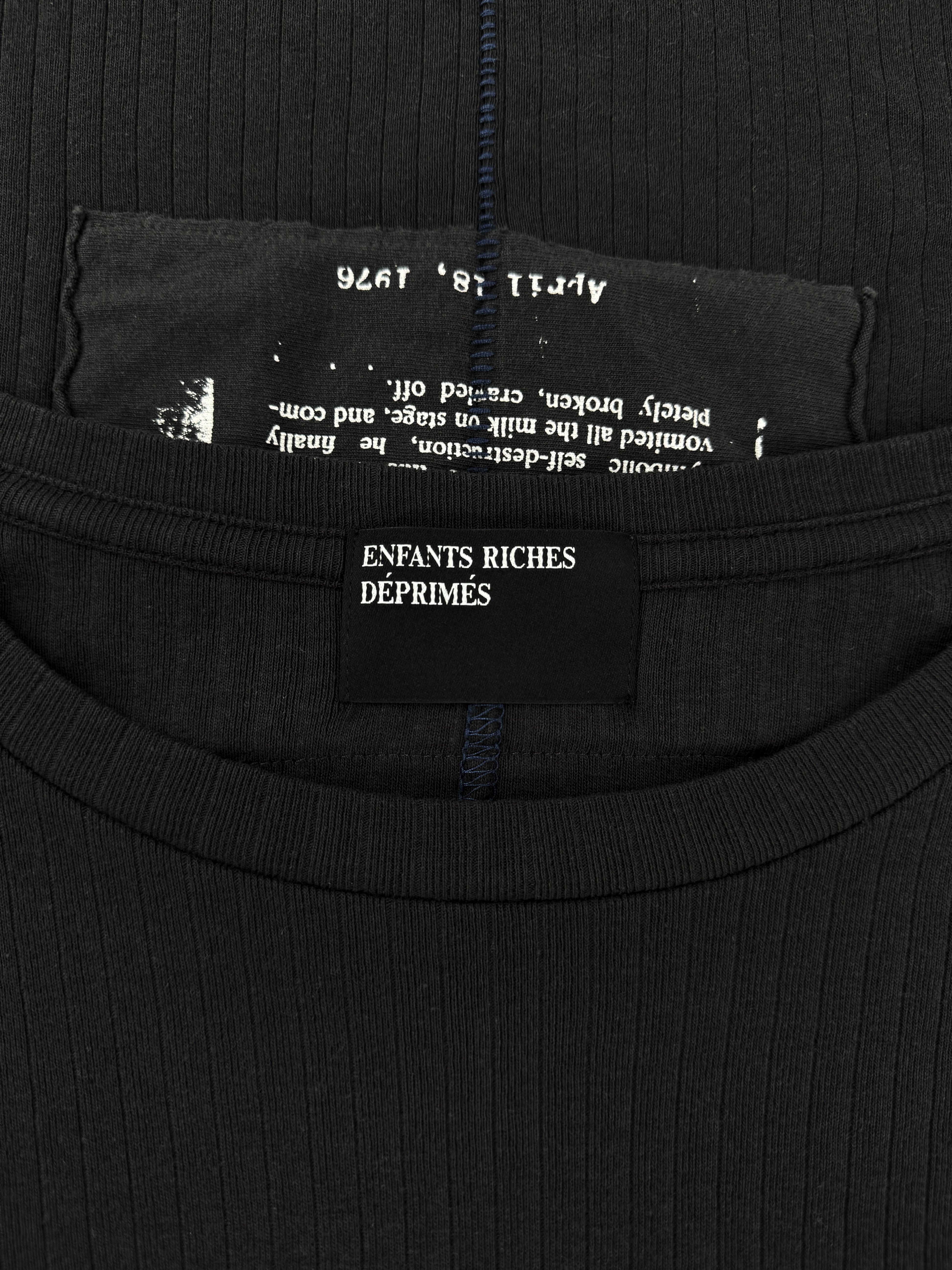 Enfants Riches Deprimes Demon Assemblage Ribbed Long Sleeve Shirt