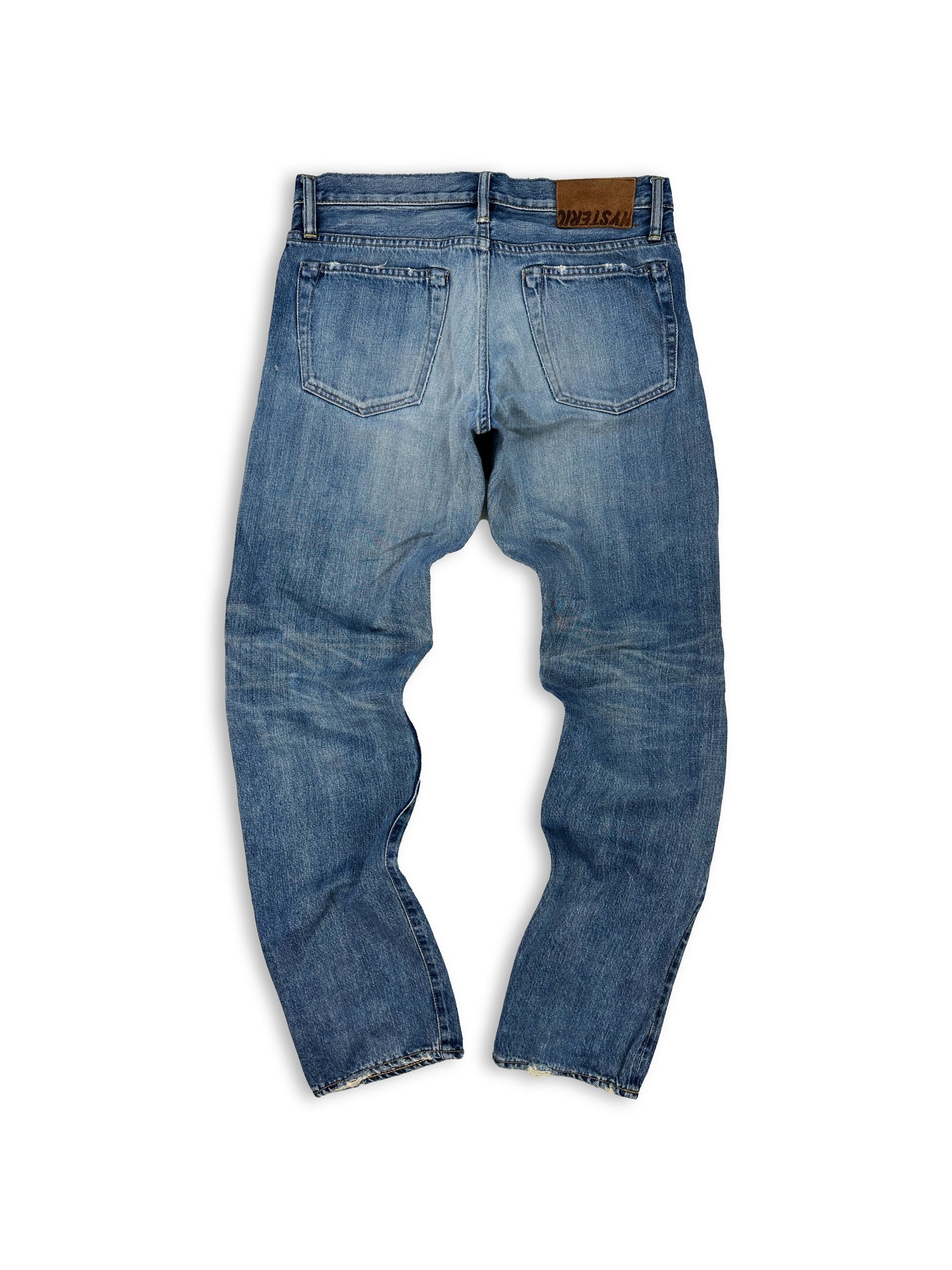 00s Hysteric Glamour ‘Studded’ Blue Distressed Denim
