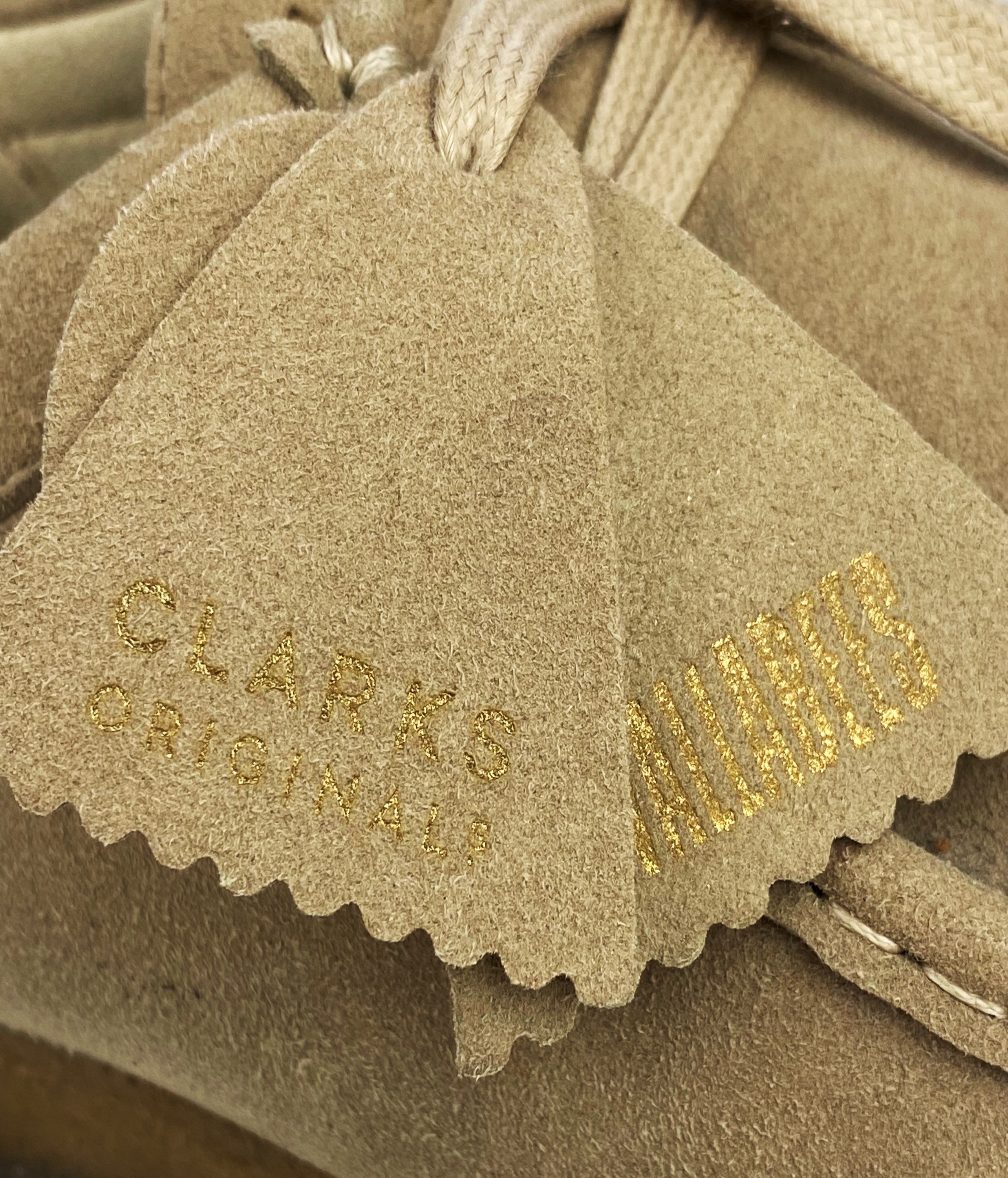 Clarks ‘Wallabee’s’ Suede Vegan Leather Tan Lows