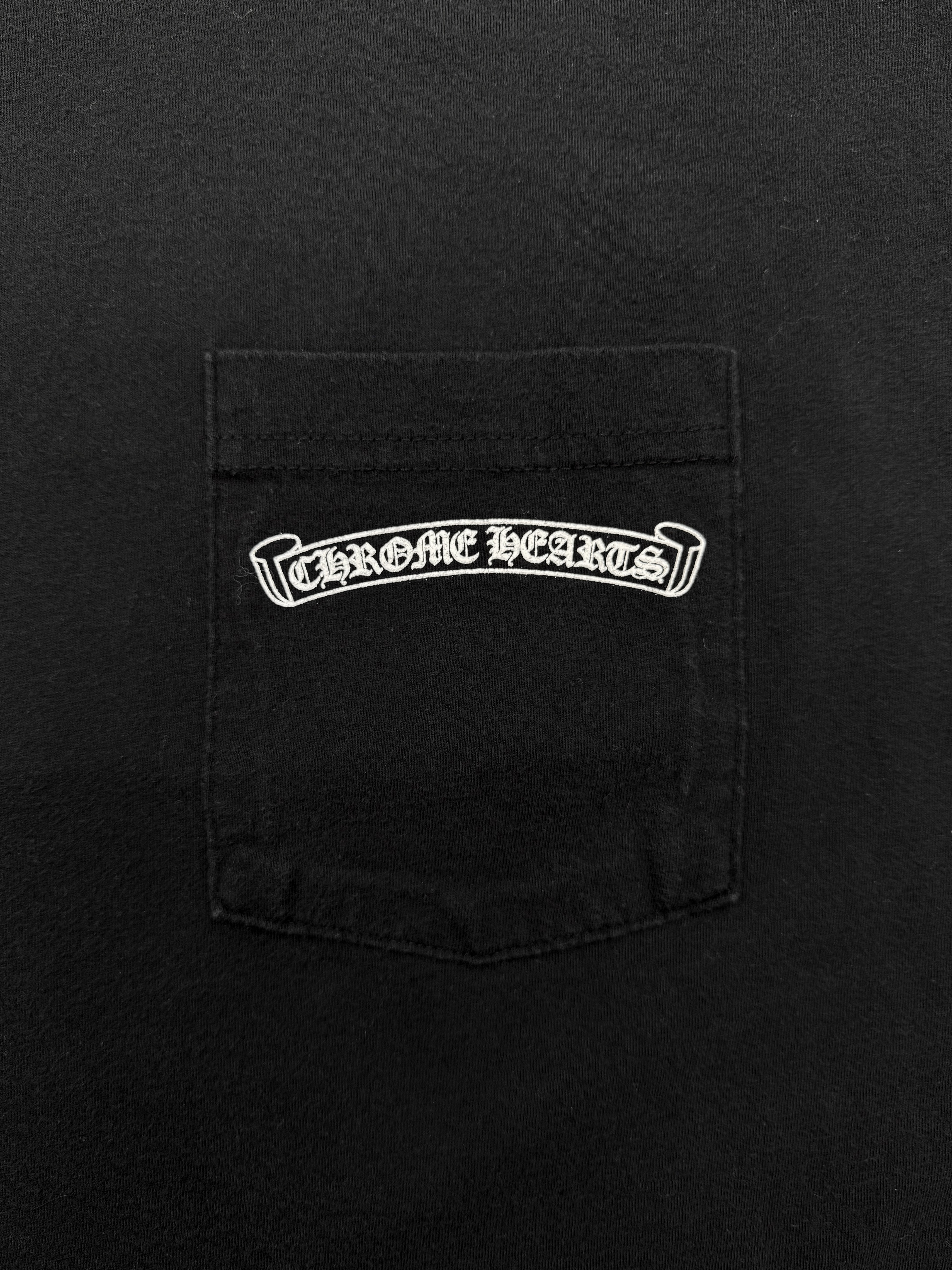 Chrome Hearts Floral Cross Black Graphic T-Shirt
