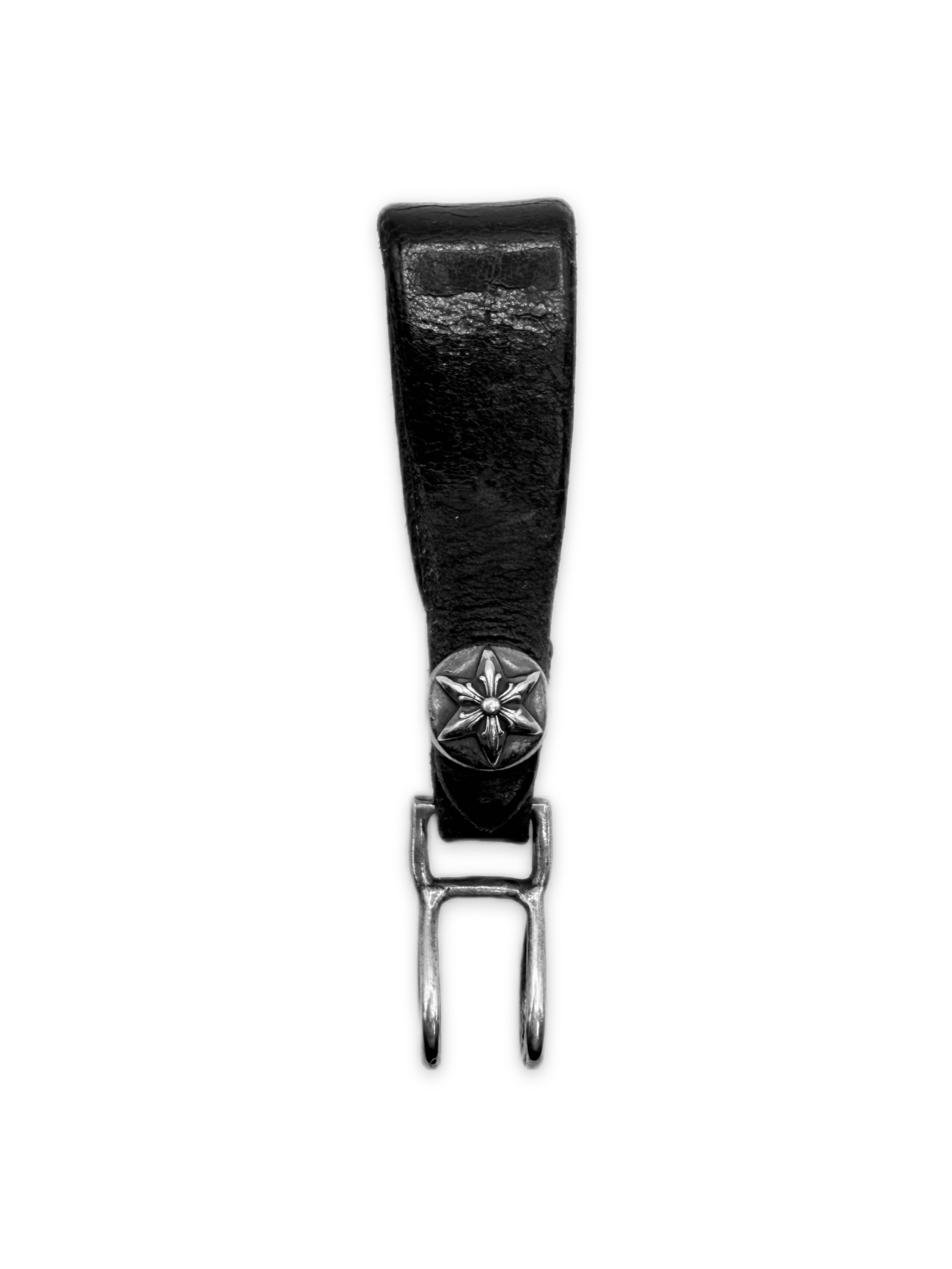 Chrome Hearts ‘Star’ Leather Belt Loop Key Chain