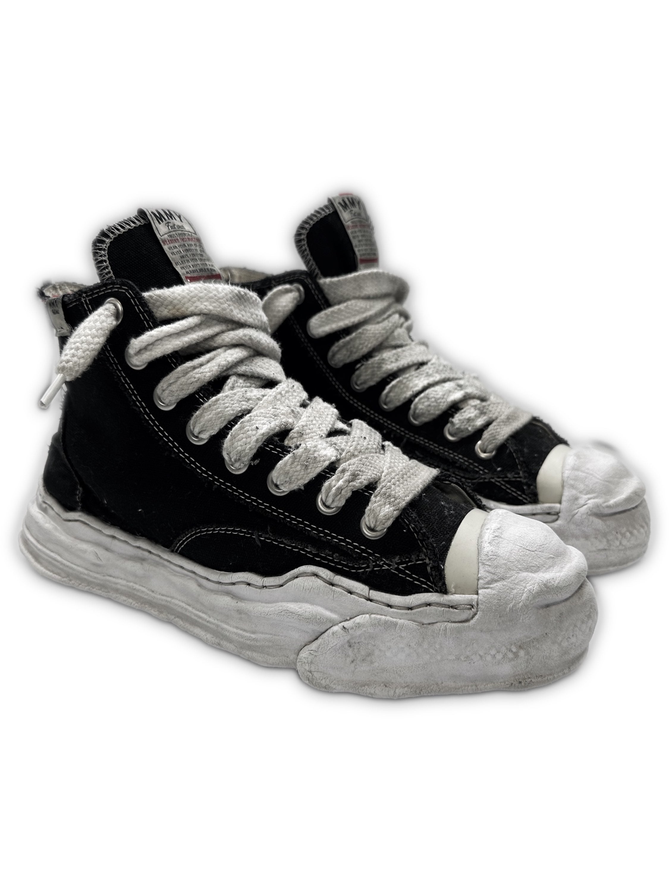 Mihara Yasuhiro Melted Distressed Hi-top Sneakers