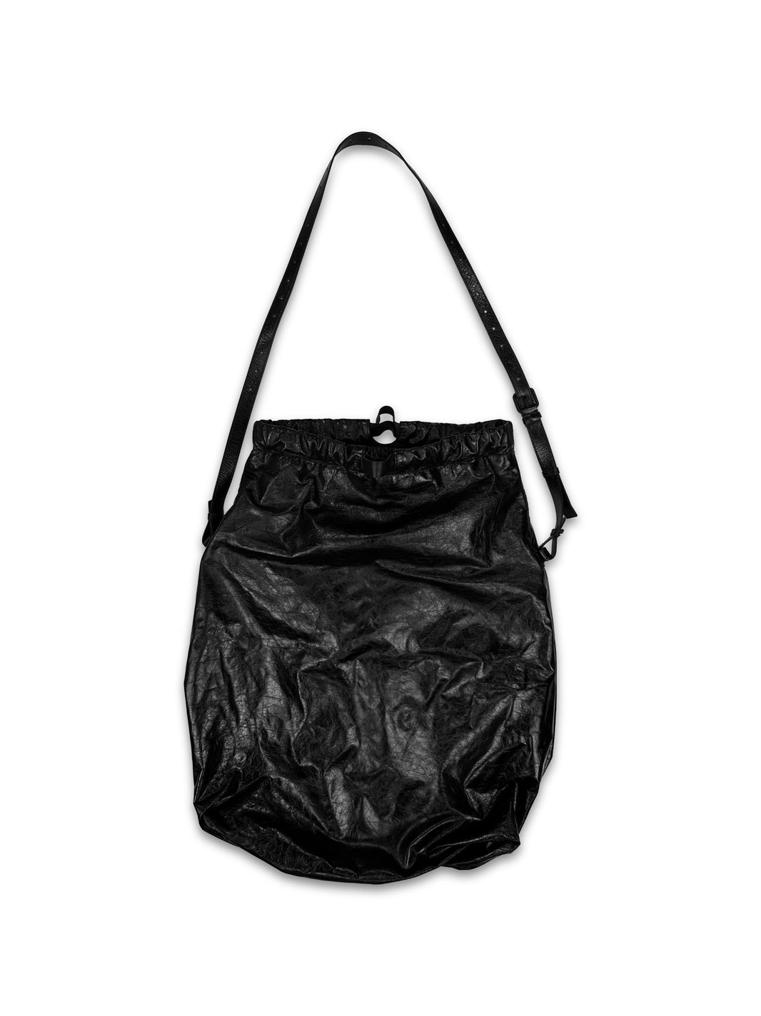 AW22 Balenciaga ‘360° Show’ Black Leather Trash / Garbage Bag