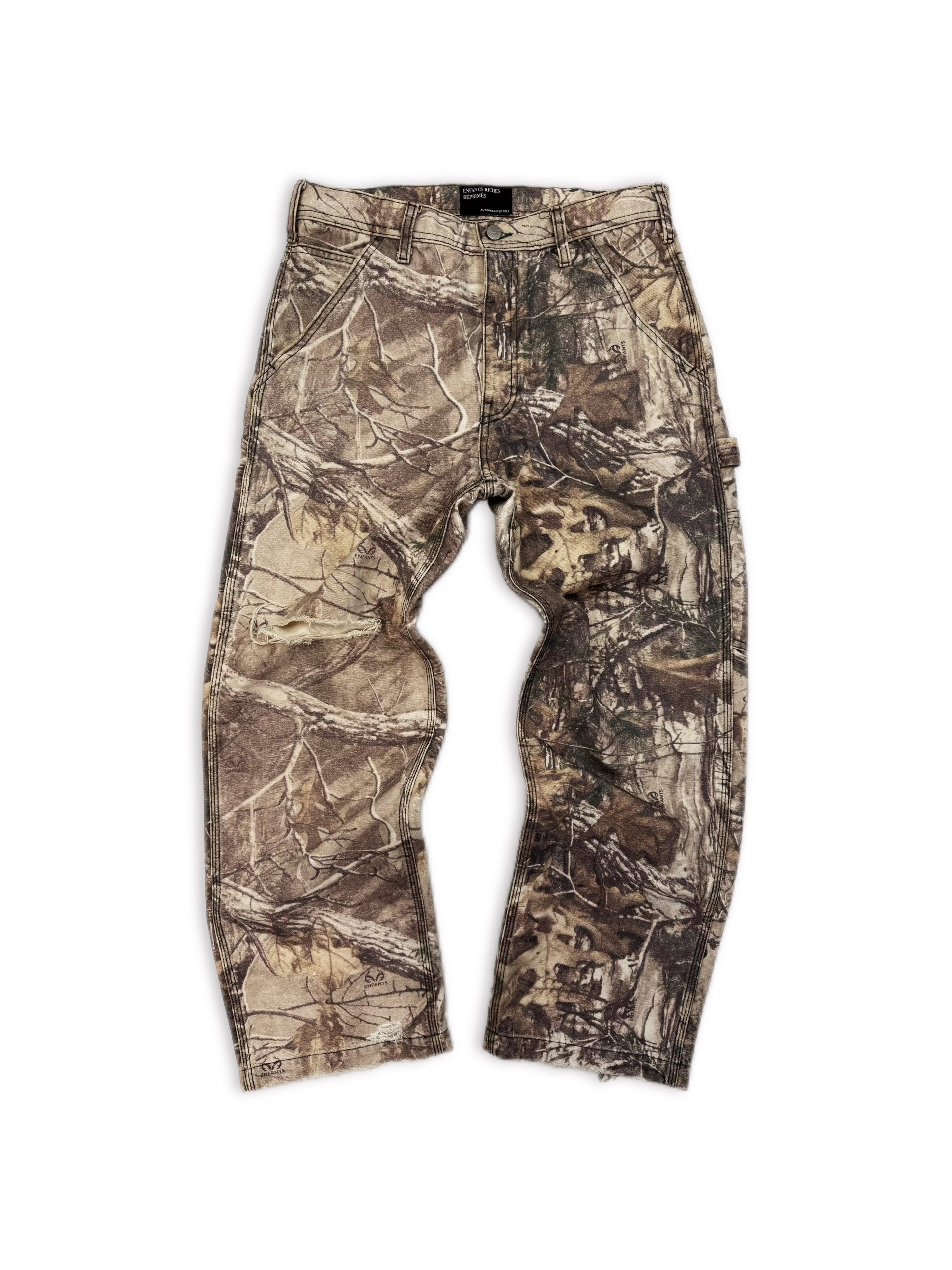 AW23 Enfants Riches Deprimes ‘Real Tree’ Camouflage Carpenter Pants