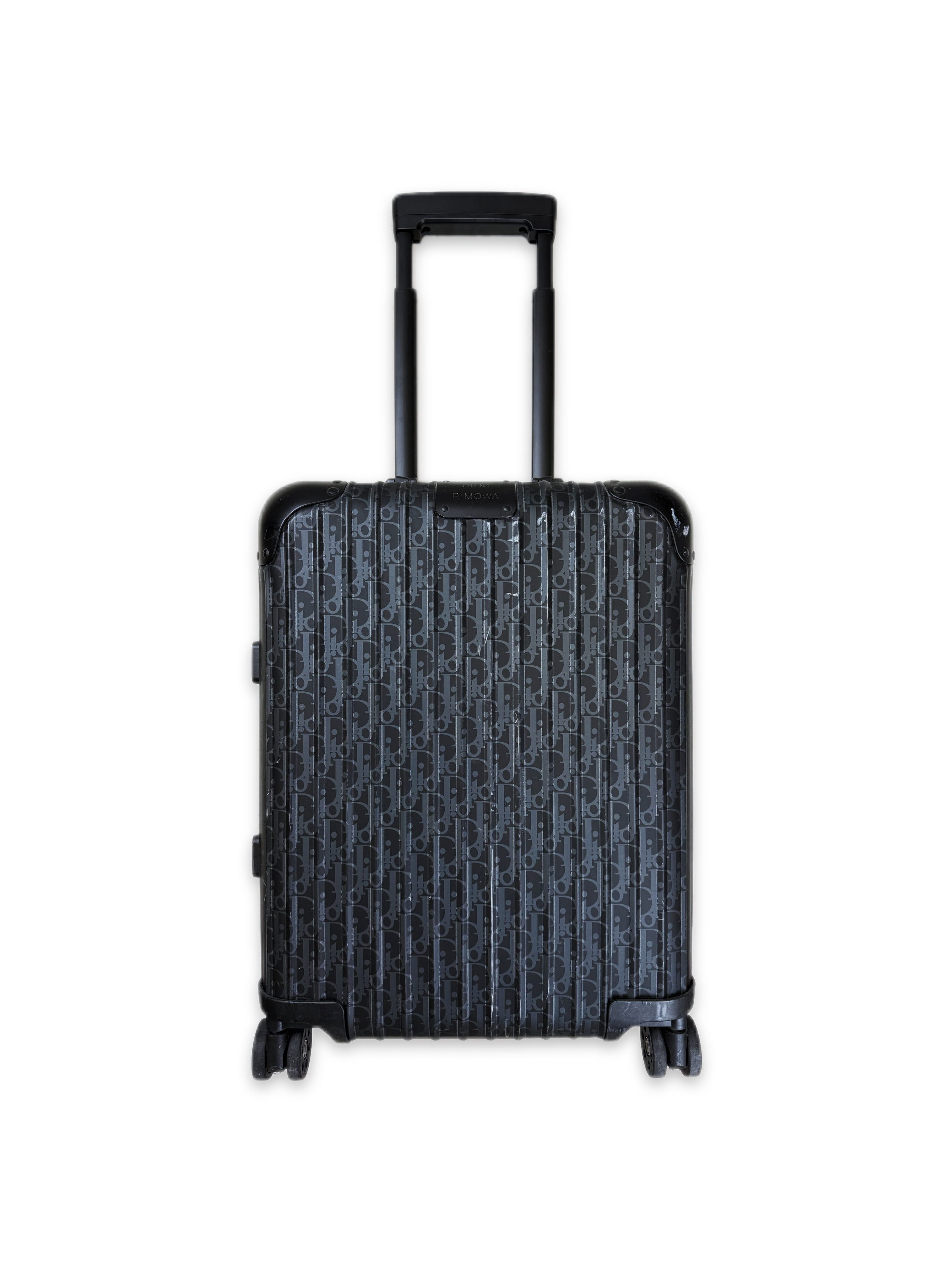 Dior x Rimowa Trotter Monogram Navy Blue Roller Carry On Suitcase
