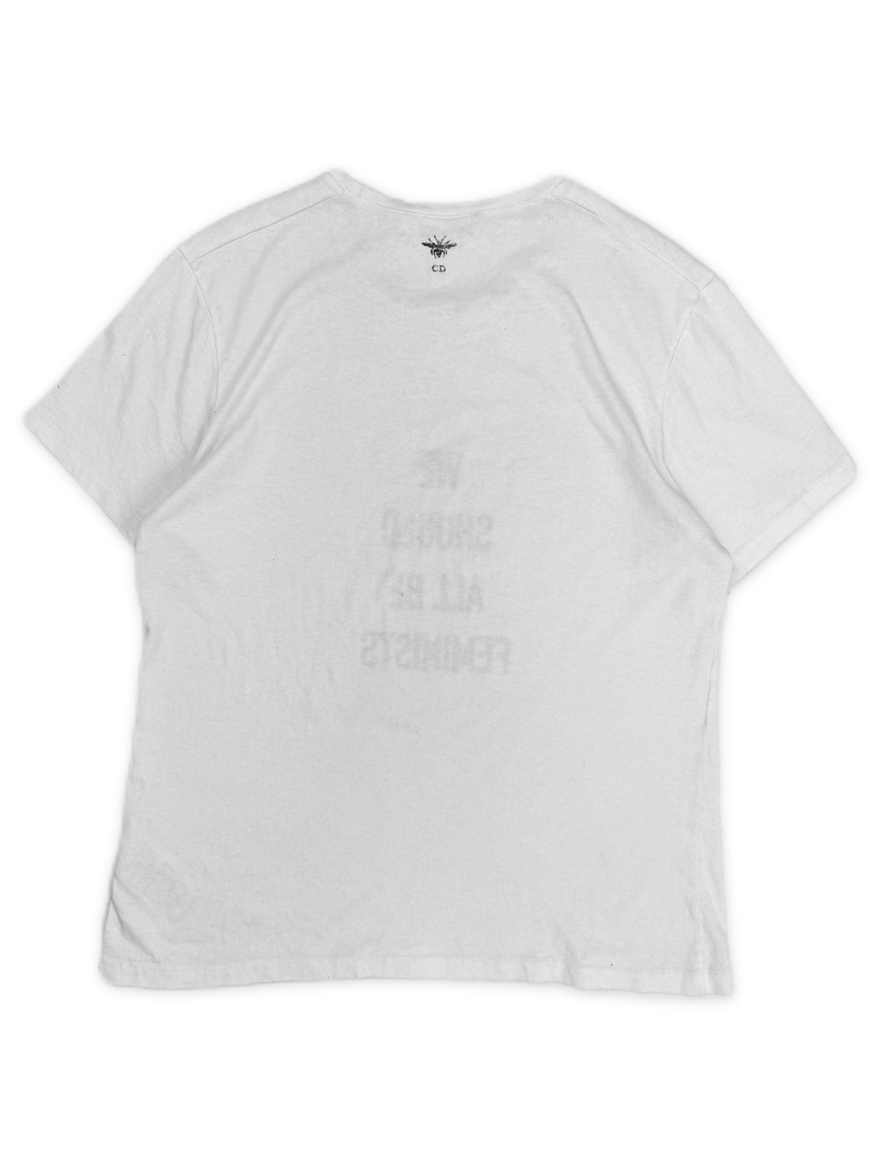 SS17 Dior Homme ‘We Should All Be Feminists’ White Slogan T-Shirt
