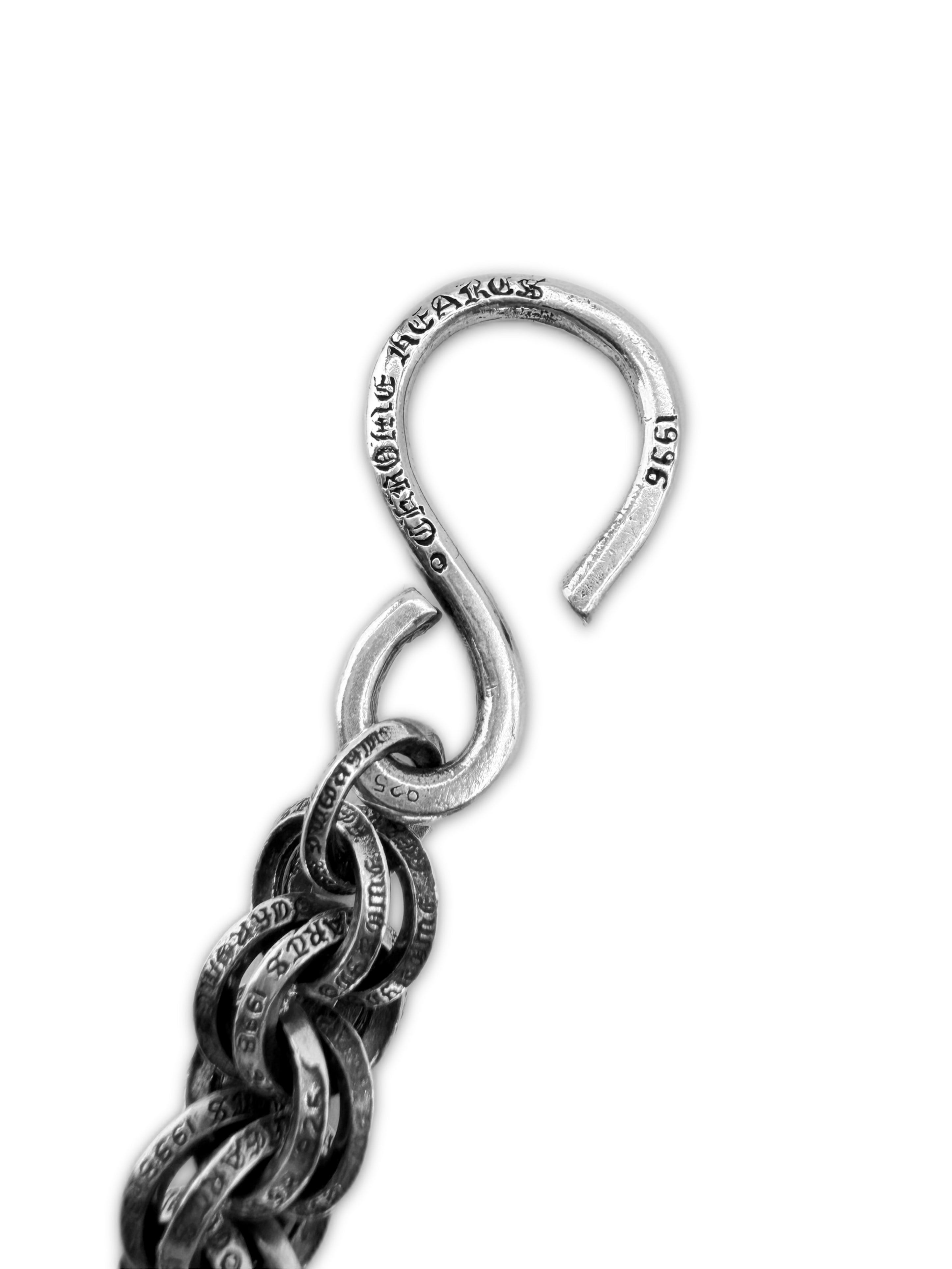 Chrome Hearts Double B Ring 17.5 in Lobster Clasp Wallet Chain