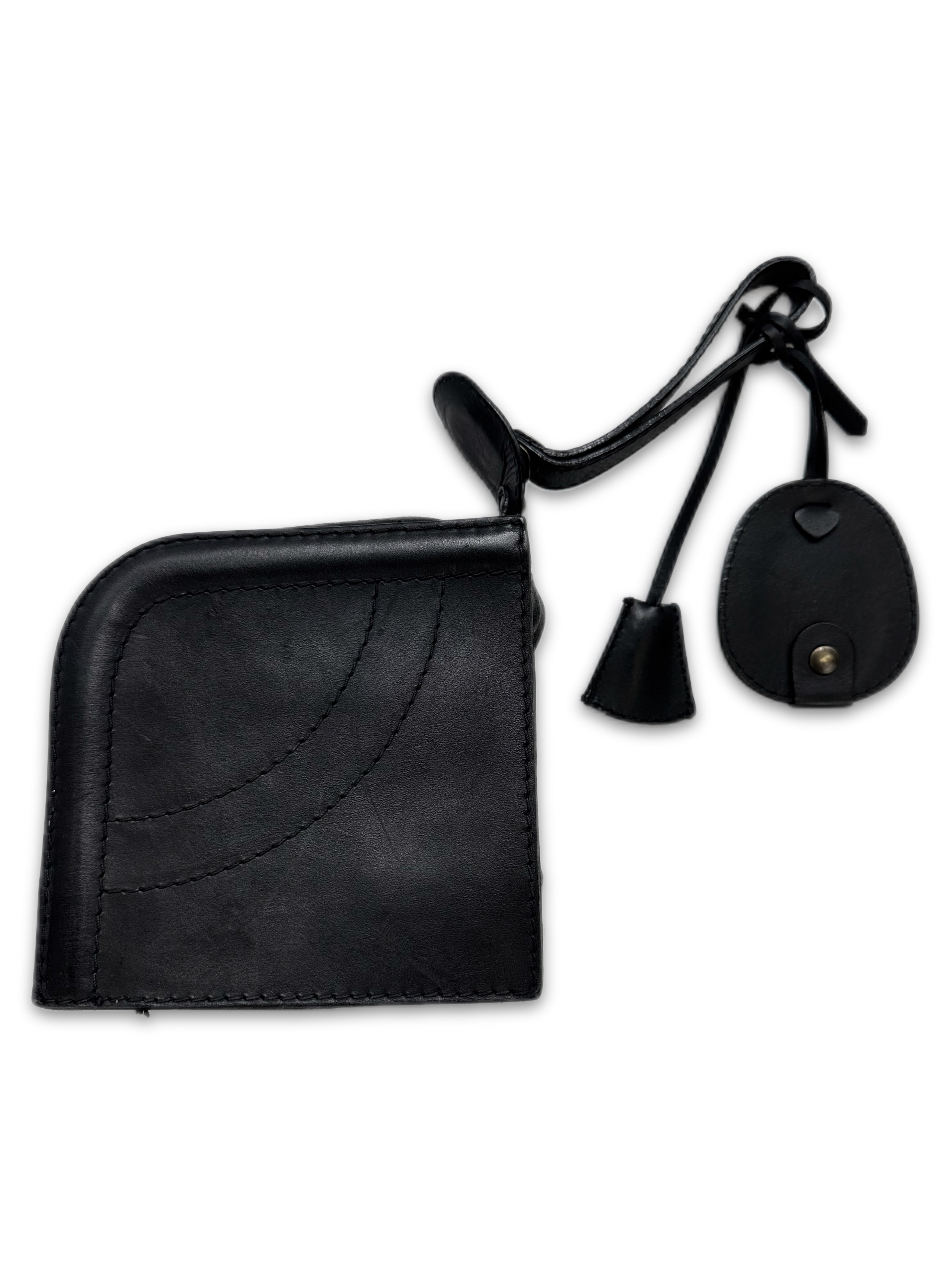 00s Maison Margiela Leather Key &amp; Lock Bracelet Bag