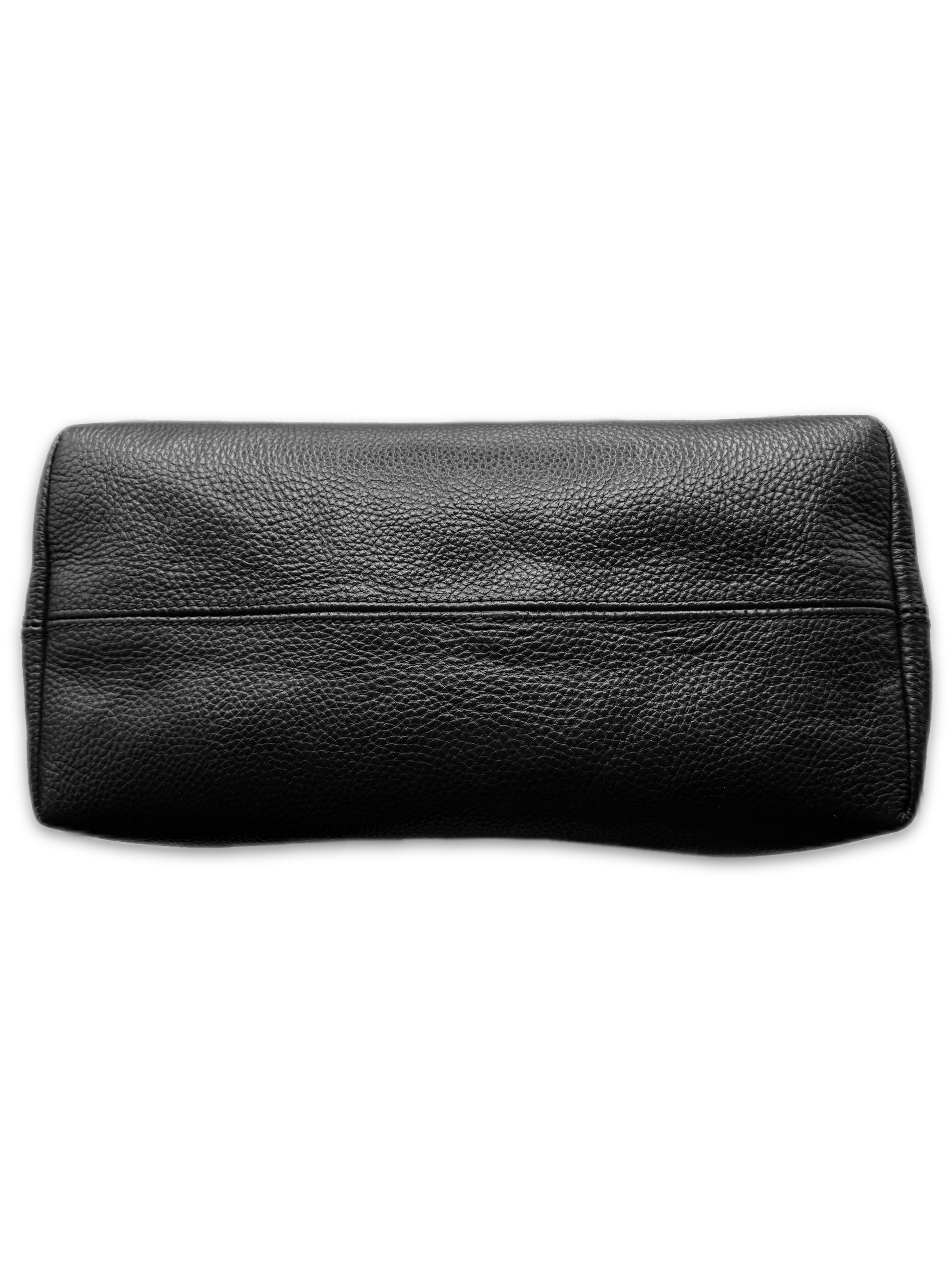 Chrome Hearts Cross Patch FS Black Leather Tote Bag