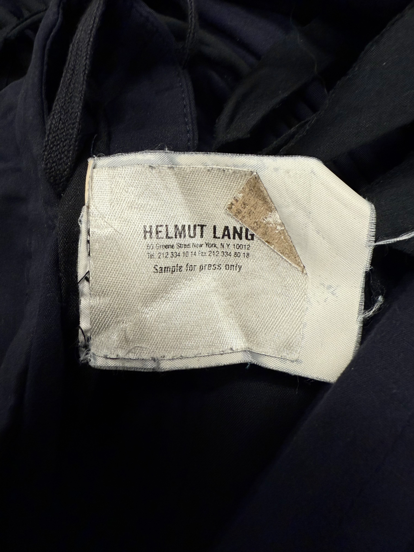 SS04 Helmut Lang PRESS SAMPLE ‘Mummy’ Bondage Navy Poplin Pants