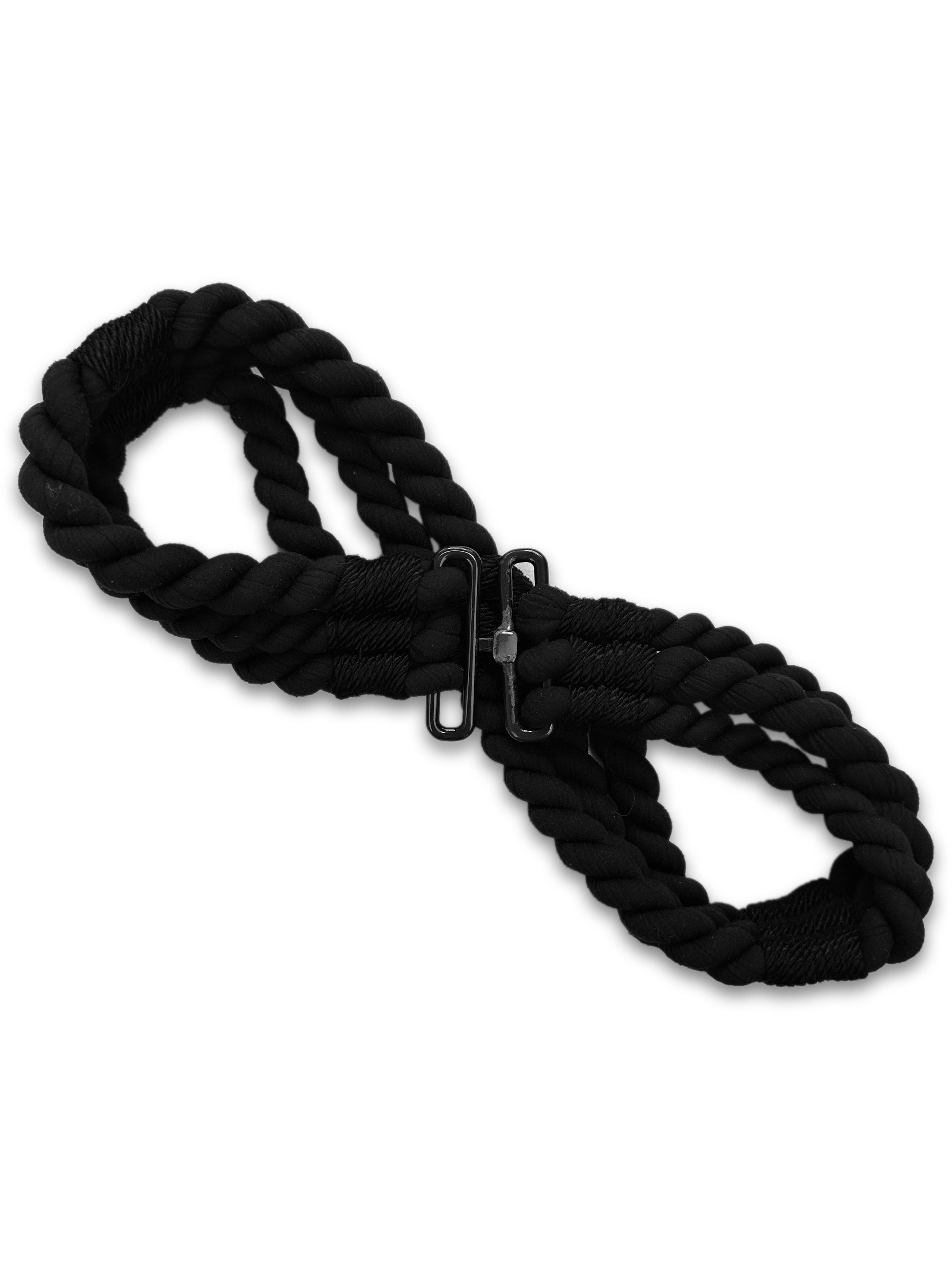 SS05 Helmut Lang ‘Rope’ Black Braided Cummerbund Belt