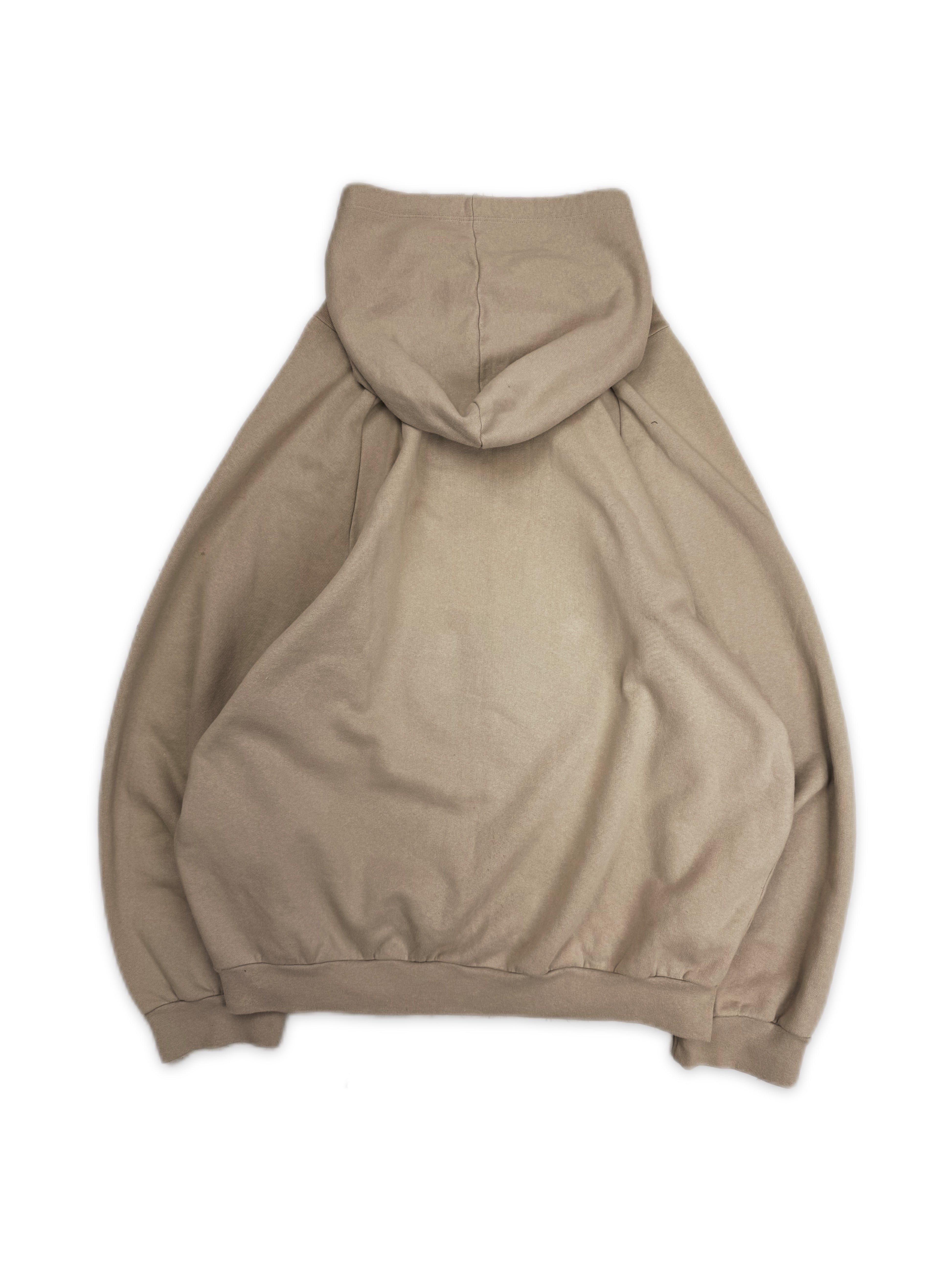 AW03 Raf Simons PCL Closer Raglan New Order Beige Graphic Hoodie