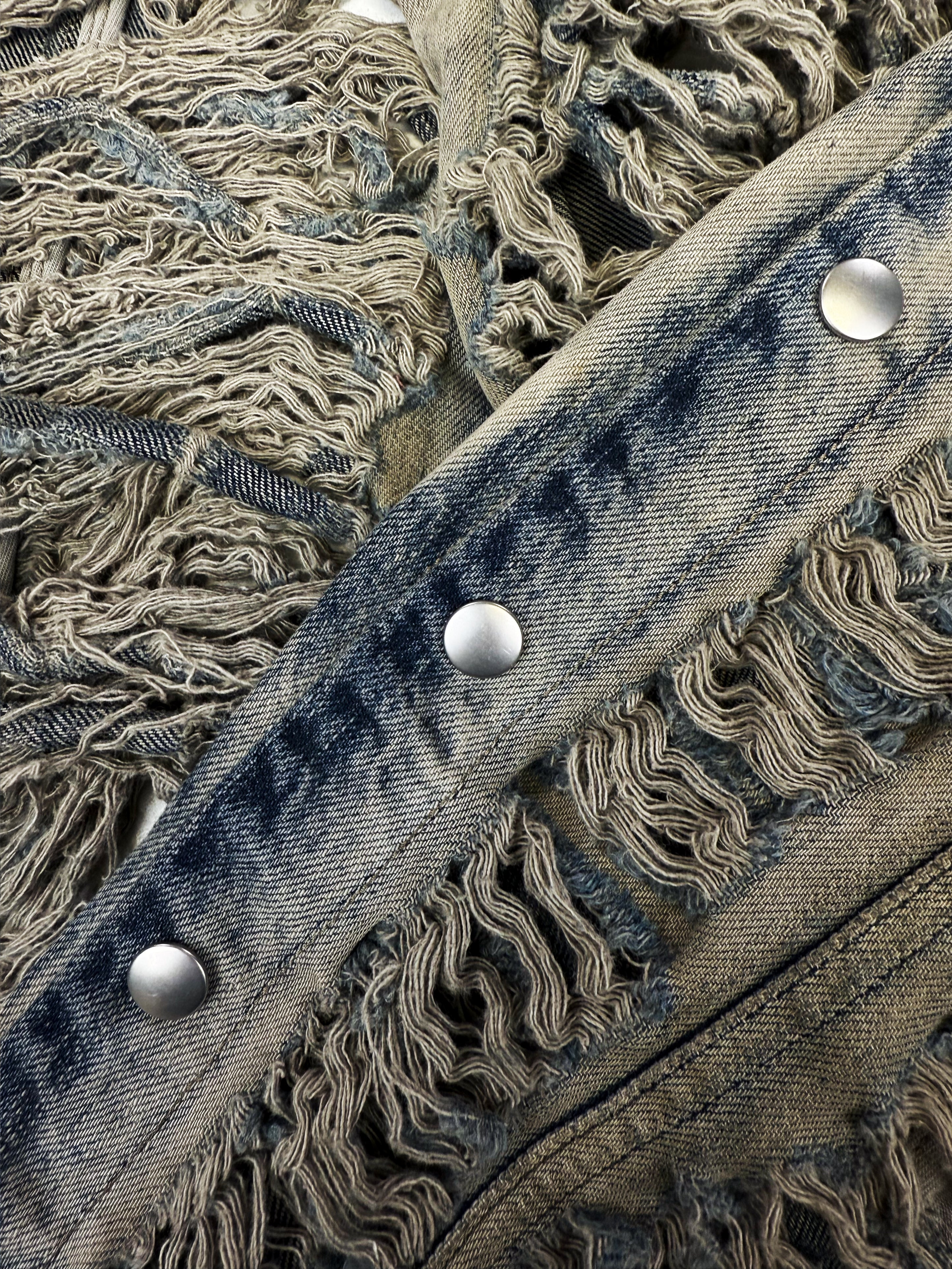 Rick Owens DRKSHDW ‘Slashed’ Distressed Mineral Pusher Pants