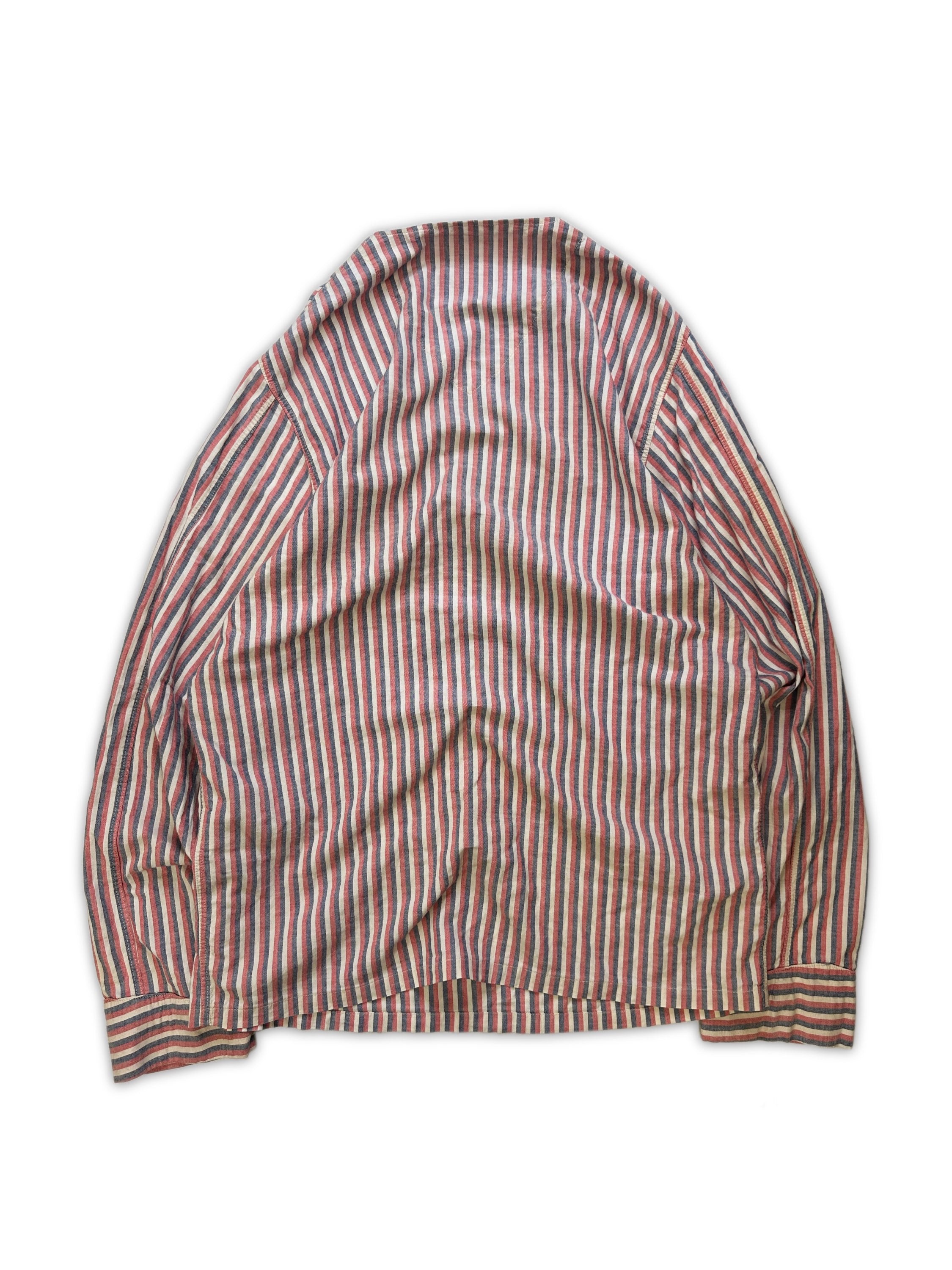 Kapital ‘Pinstripe’ Chest Pocket Long Sleeve Shirt